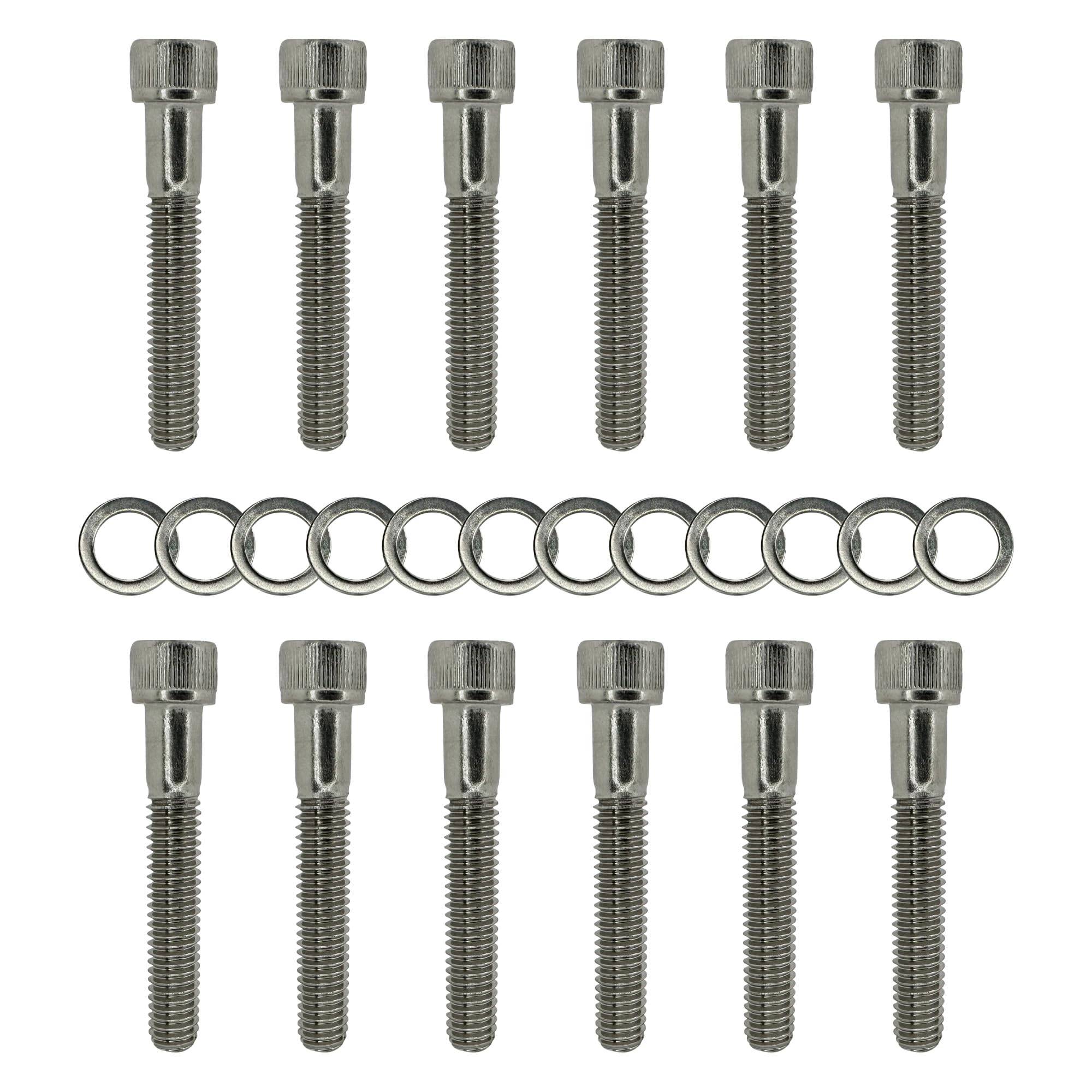 A.A SBF Stainless Steel Intake Manifold Bolt Kit Replacement for Ford V8 Small Block - 260, 289, 302, 5.0L-image-46