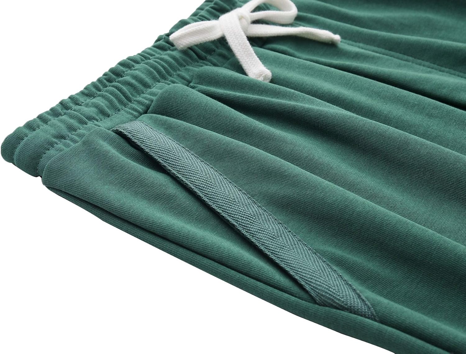 Men’s Casual Cotton Knit Short Drawstring Elastic Jogger Gym Shorts - Image 4