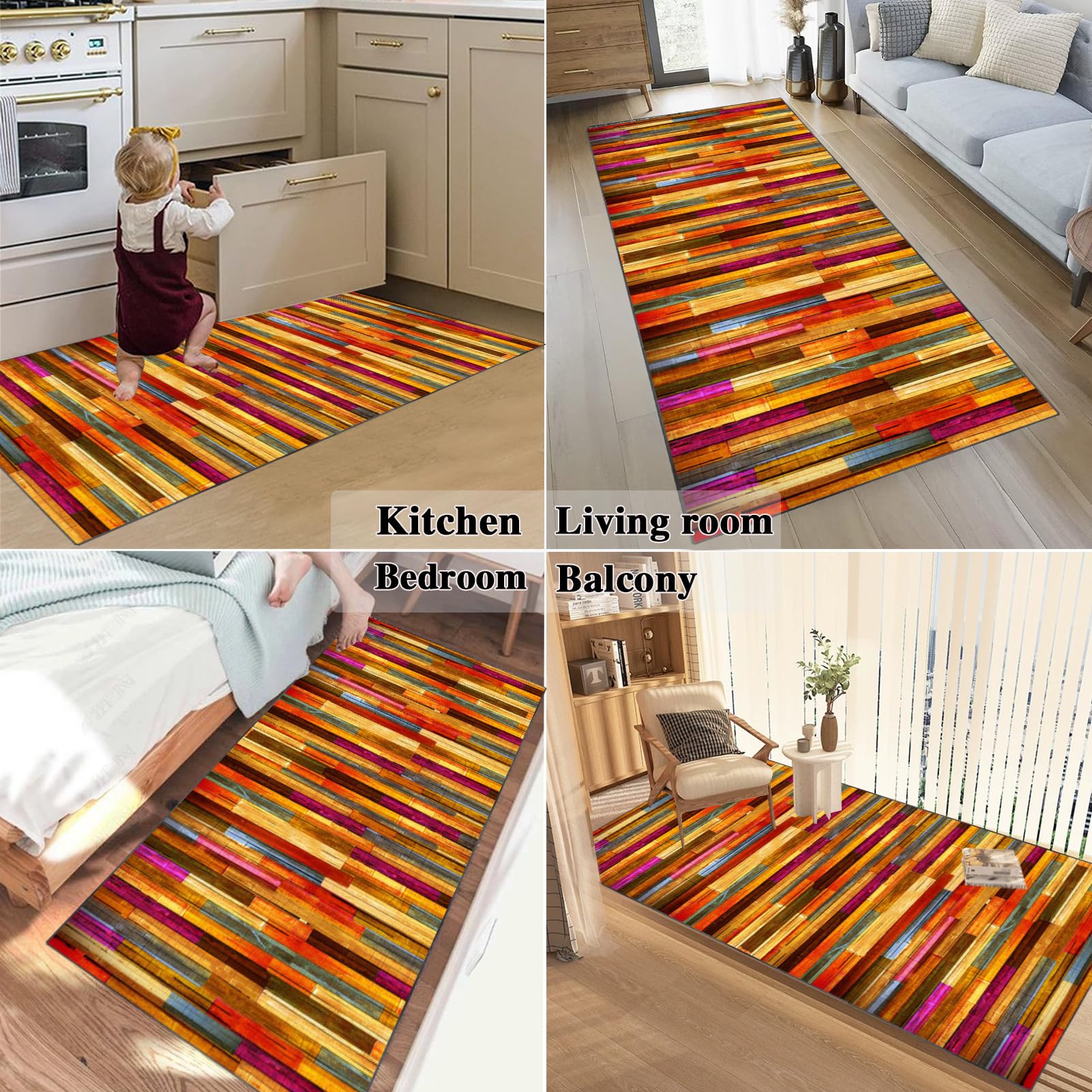 Tappeto Antiscivolo Lavabile 60x180 Cm Per Cucina, Bagno, Ingresso - Design Stampa Grecia - Foto 5