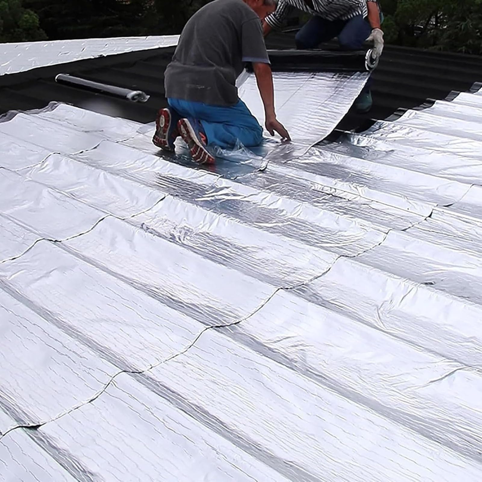 Genérico Cinta de Fieltro para techos autoadhesiva e Impermeable Personalizable, Rollo para reparación de Tejas asfálticas, lámina impermeabilizante para techos, Protector de Techo Duradero (50 x 500