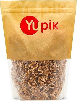 Yupik加州生核桃半仁与碎片，无盐无烤，健康零食，适合烘焙与烹饪