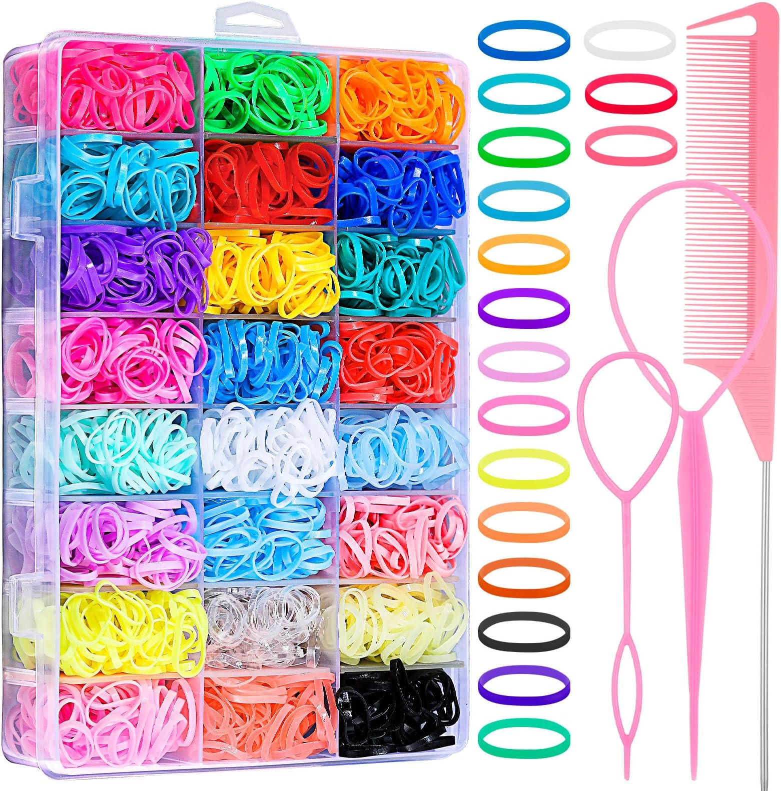 Babyhug Hair Rubber Band 2 pcs - White