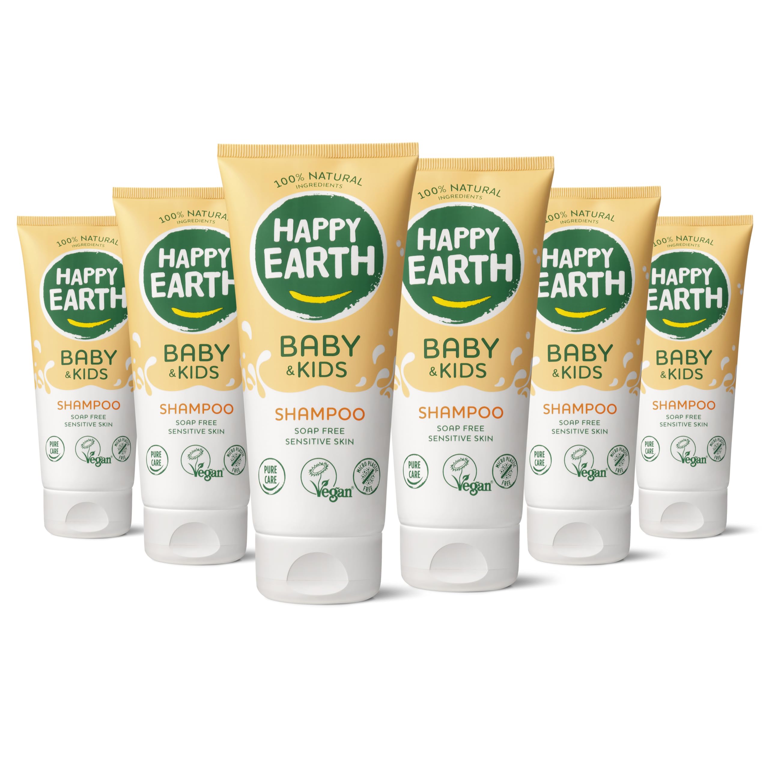 Happy Earth 100% naturalny szampon dla niemowląt i dzieci, 200 ml