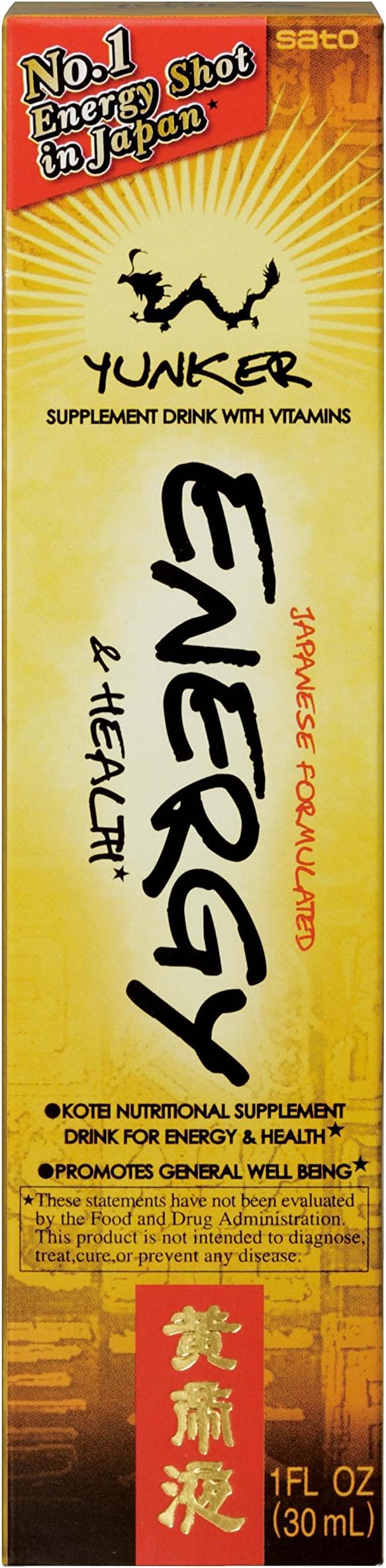 Yunker Japawese Formulated Energy and Health, 1 FL Ounce (Pack of 20)
