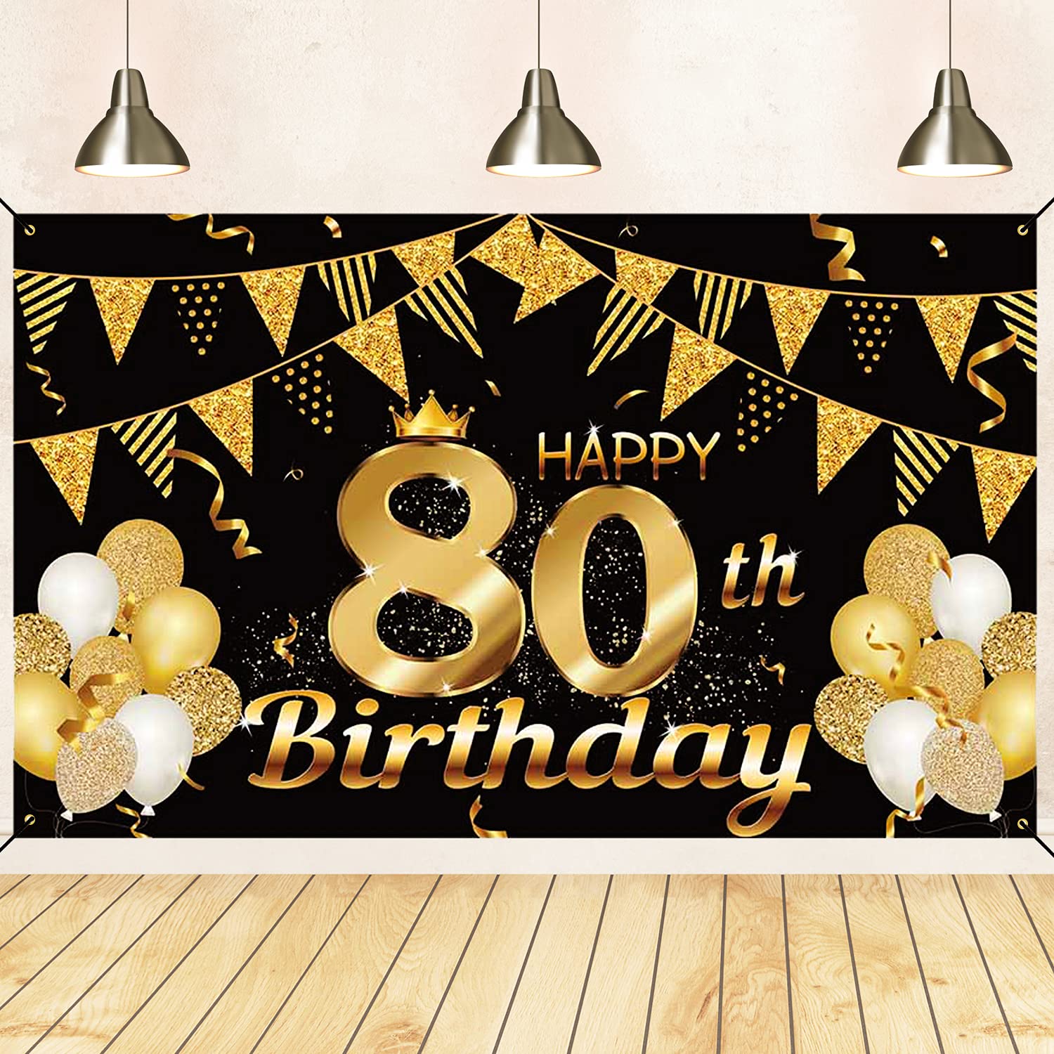 Buy 80th Birthday Banner 80th Birthday Decorations for Men Women 80th