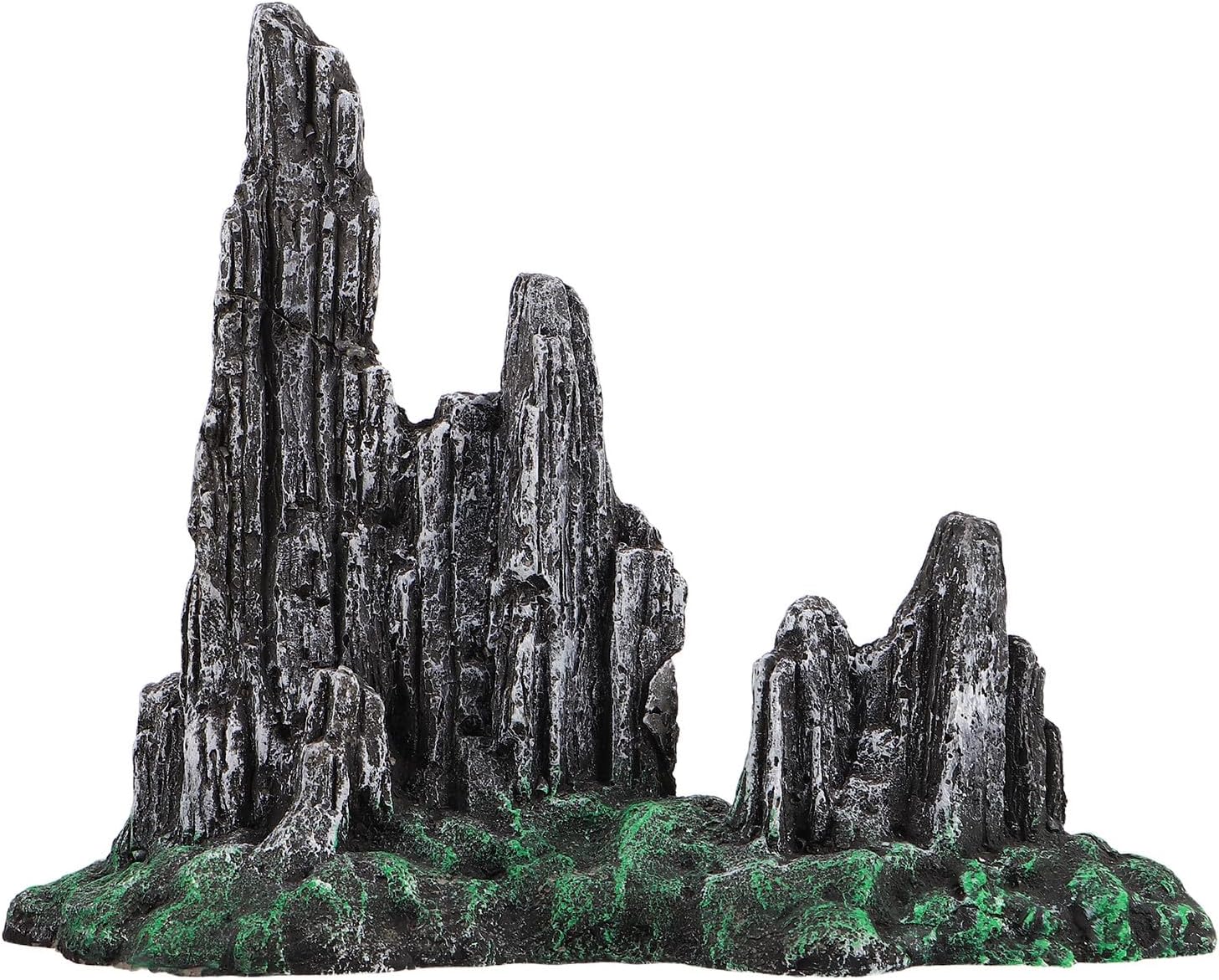 Aquarium Rock Mountain Ornaments for Fish Tank Decor Fake Stones for Aquatic Micro Landscape Shrimp Hideout Cave Fish Tank Hiding Decor