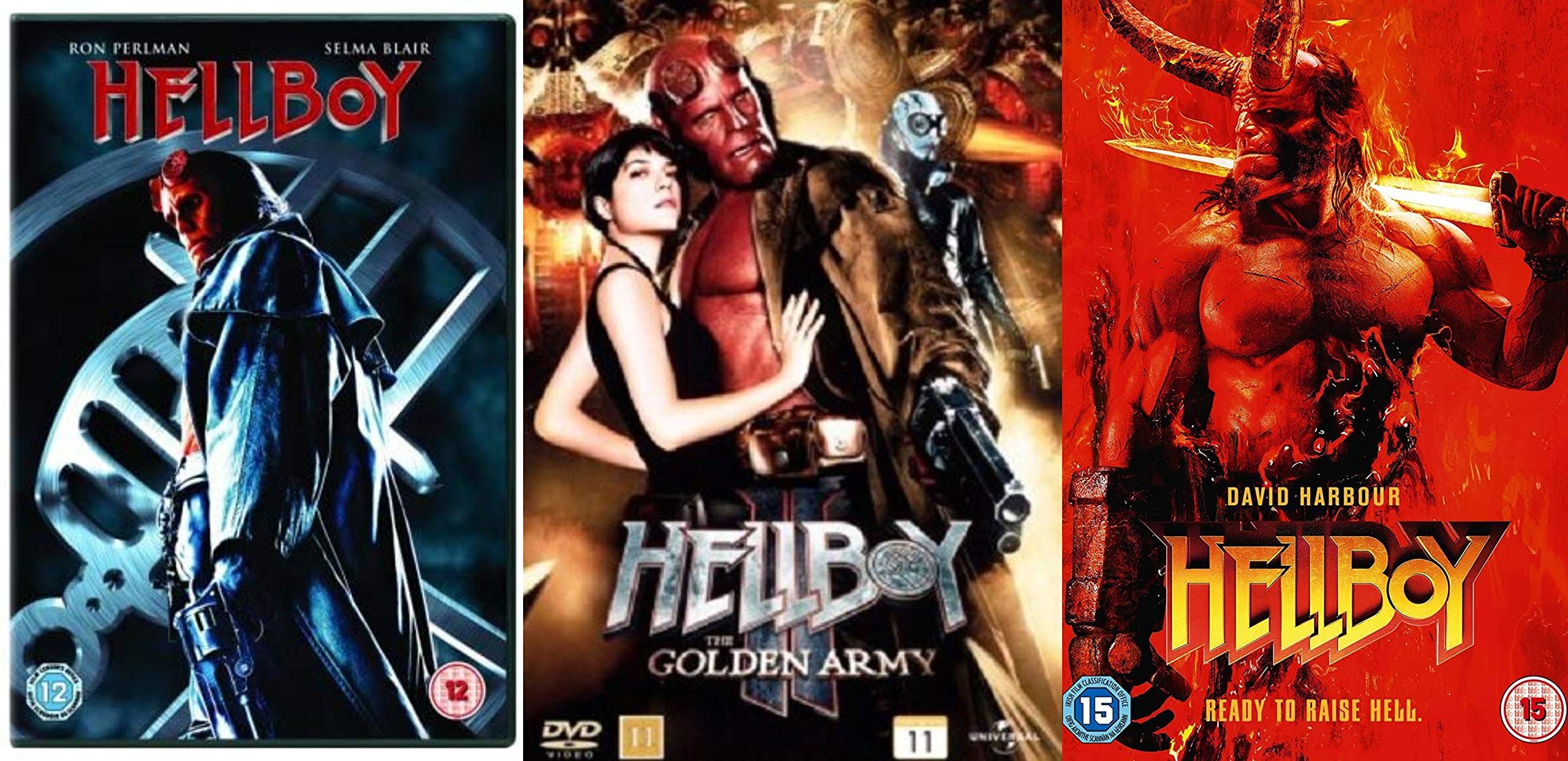 Hellboy_1-3 Movies collection DVD - Hellboy 1, Hellboy 2: The