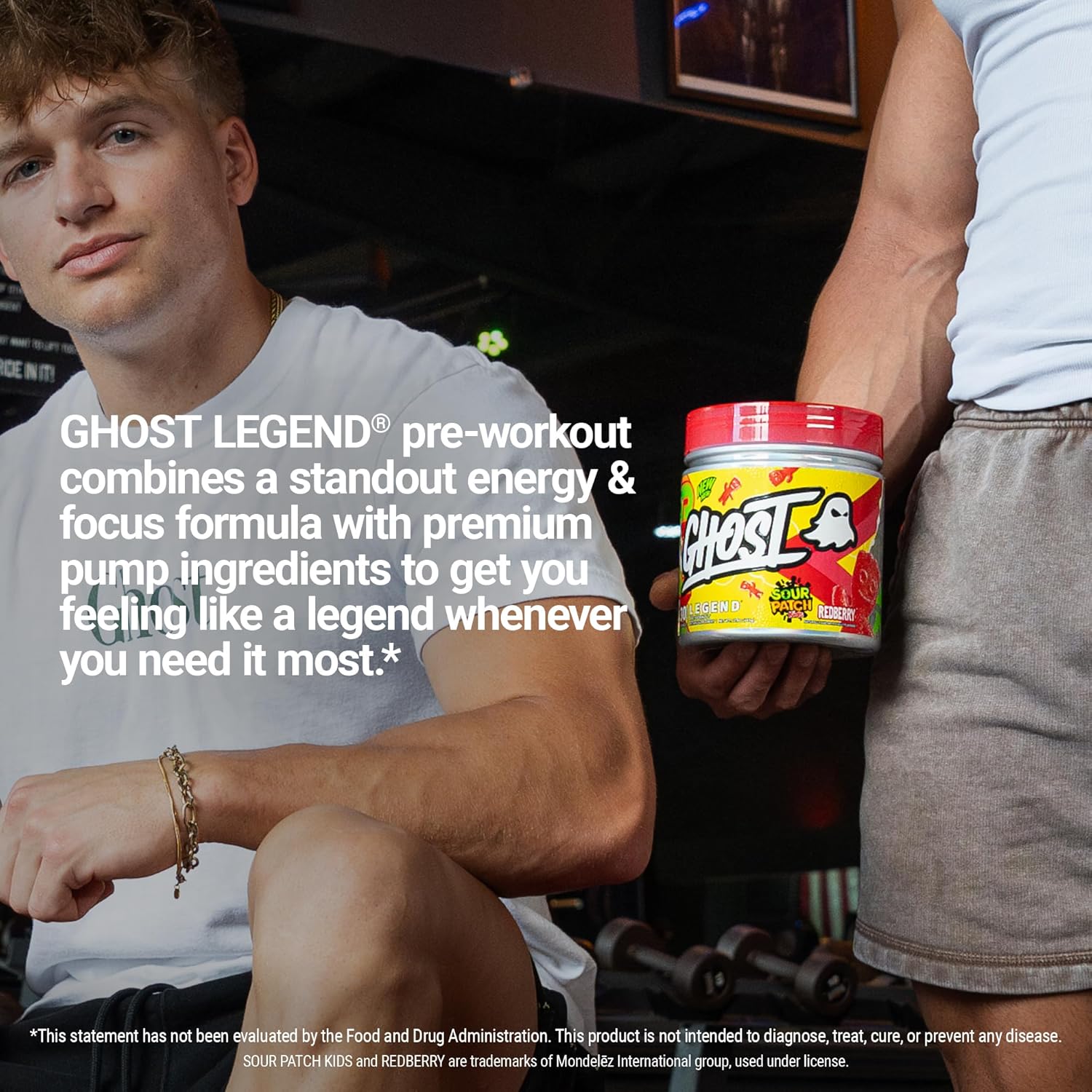 GHOST Legend Pre-Workout Powder, Sour Patch Kids Redberry - 30 Servings – Pre-Workout for Men & Women with Choline, L-Citrulline, & Beta Alanine for Energy & Focus - Image 4
