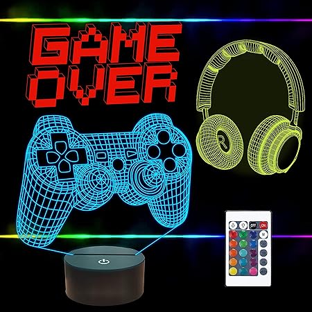 Amazon Co Jp Fullosun ピクセル ゲーム オーバー イリュージョン ランプ ゲームパッド 3d ナイトライト 3パターン リモコン付き 16色 ゲームルーム ヘッドセット 装飾 ゲーマーへのギフトに最適 ホーム キッチン Amazon Co Jp Fullosun ピクセル ゲーム オーバー イリュージョン ランプ ゲームパッド 3d ナイトライト 3パターン リモコン付き 16色 ゲームルーム ヘッドセット 装飾 ゲーマーへのギフトに最適 ホーム キッチン