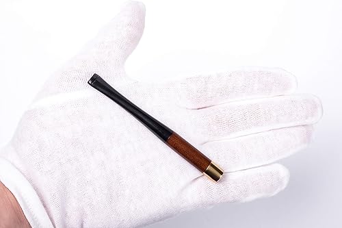 Miniatura 5 de Dr Watson - Soporte corto de madera para cigarrillos de 39 pulgadas se adapta a cigarrillos regulares acabado suave hecho a mano también disponible