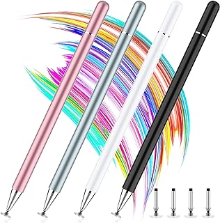 Stylus Pens for Touch Screen, 4 Pack Disc Universal Stylus Pen for iPad pro/Mini/Air/iPhone/Android Tablets and All Capacitive Touch Screens