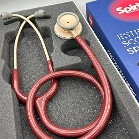 Estetoscópio Spirit MD Pro-Lite Adulto Vinho com Champanhe