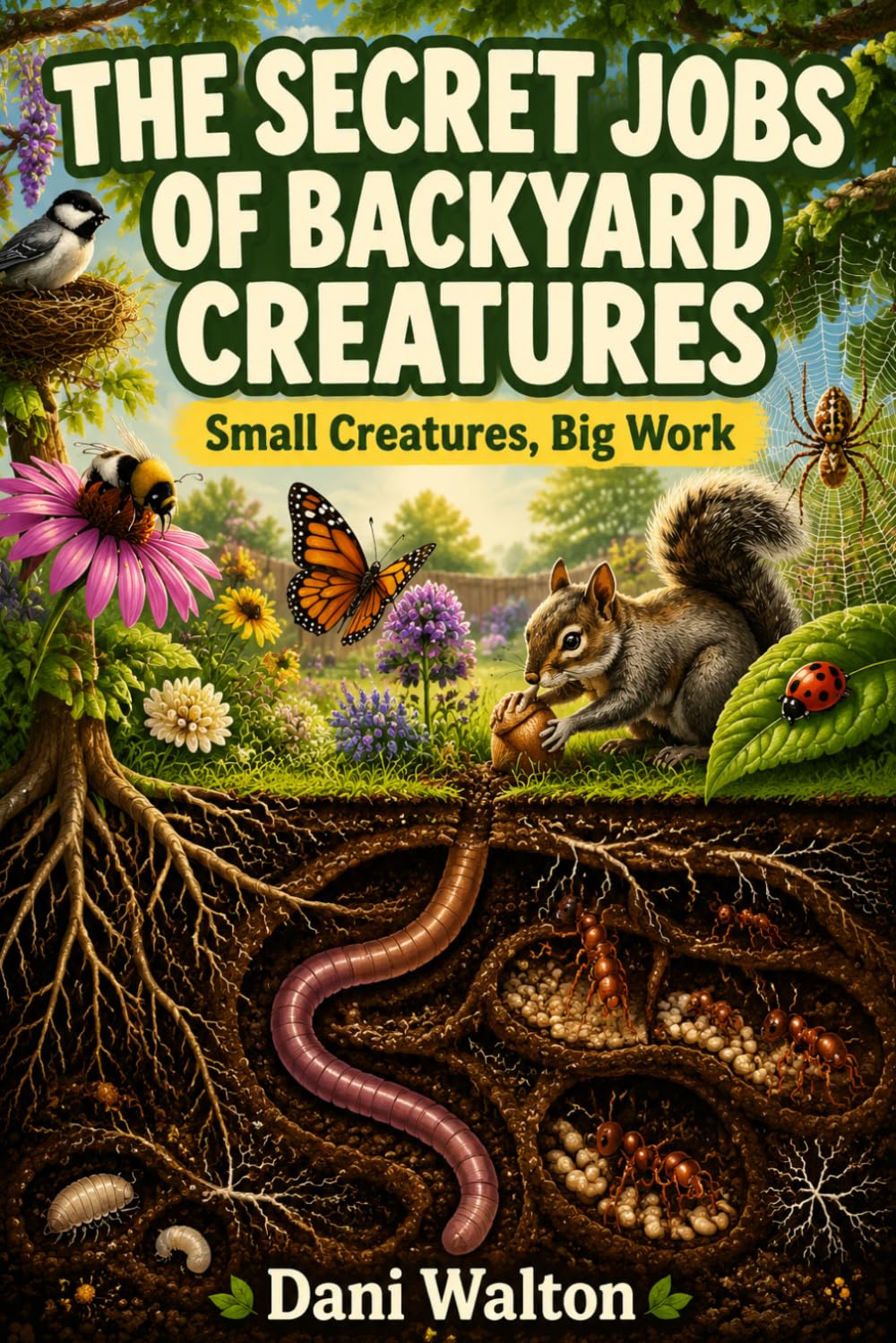 The Secret Jobs of Backyard Creatures: Small Creatures, Big Work: An Illustrated Nature Adventure About the Bugs, Birds, and Animals That Keep Every Backyard Alive
