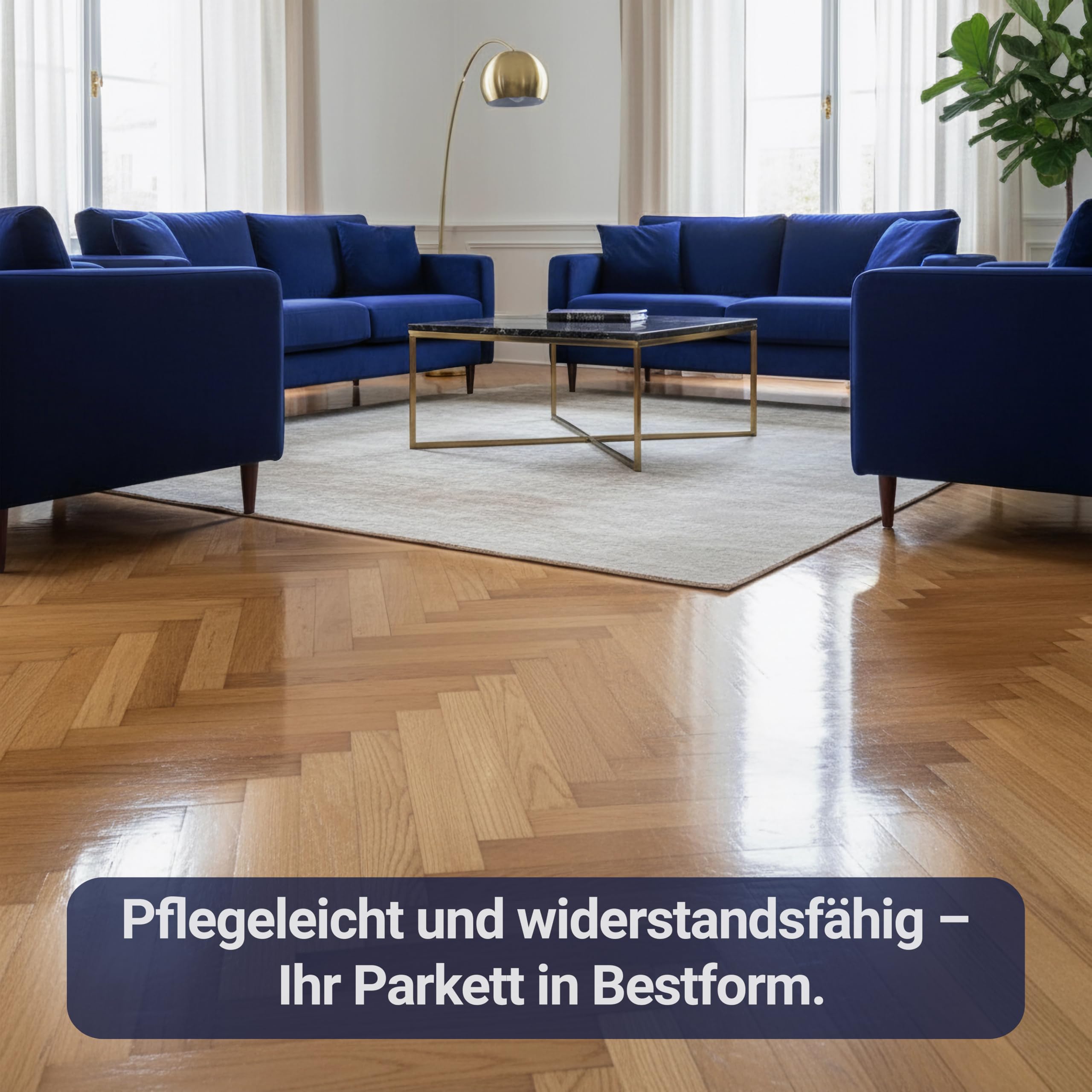 2K PU Holzlack Farblos Matt – Parkett- & Treppenlack, Klarlack für Möbel, Tischplatten, schlagfest, abriebfest & für Innen und Außen– 5Kg Lack + 2,5Kg Härter