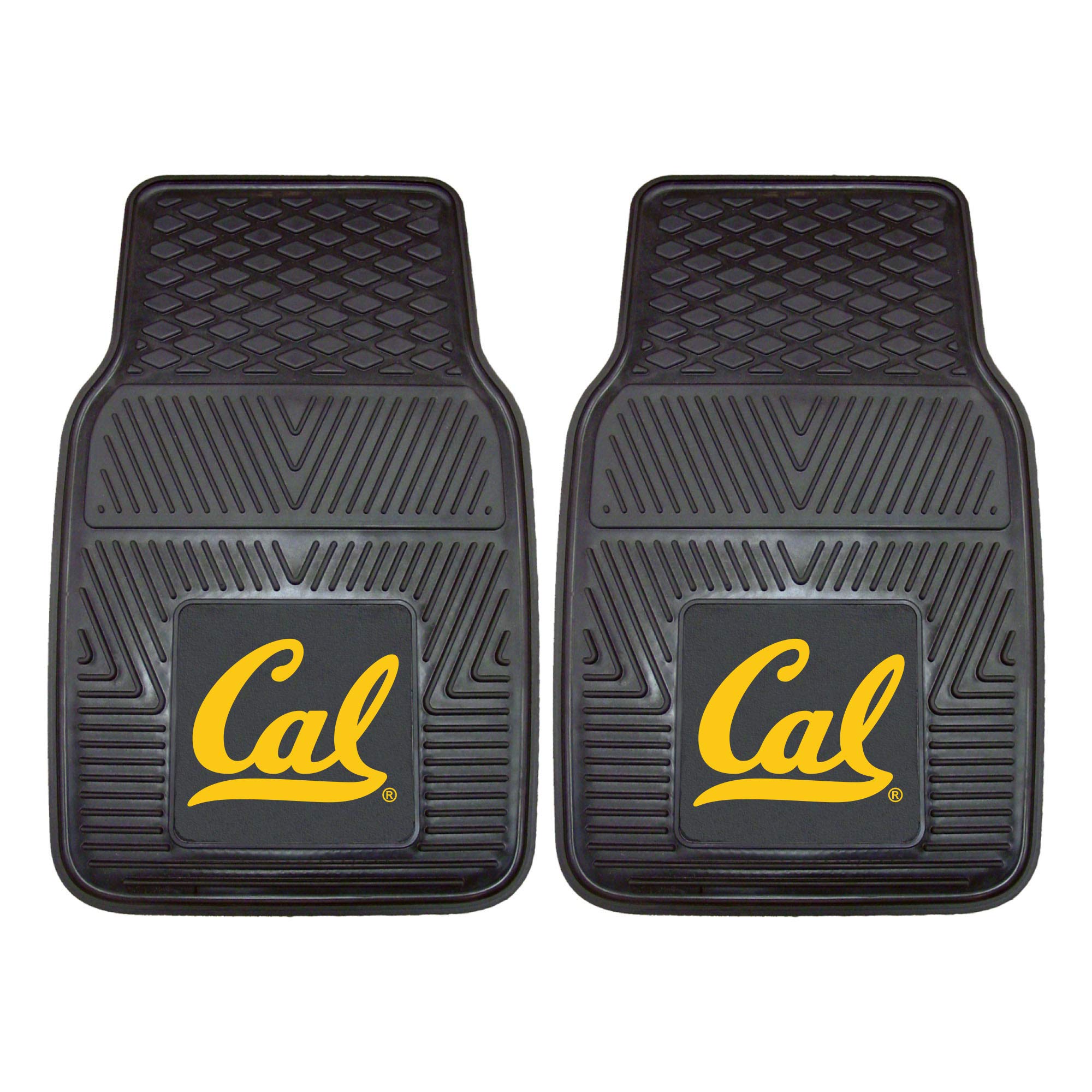 Fanmats 12660 University of California Berkeley Front Row Vinyl Heavy Duty Car Mat - 2 Piece, 18