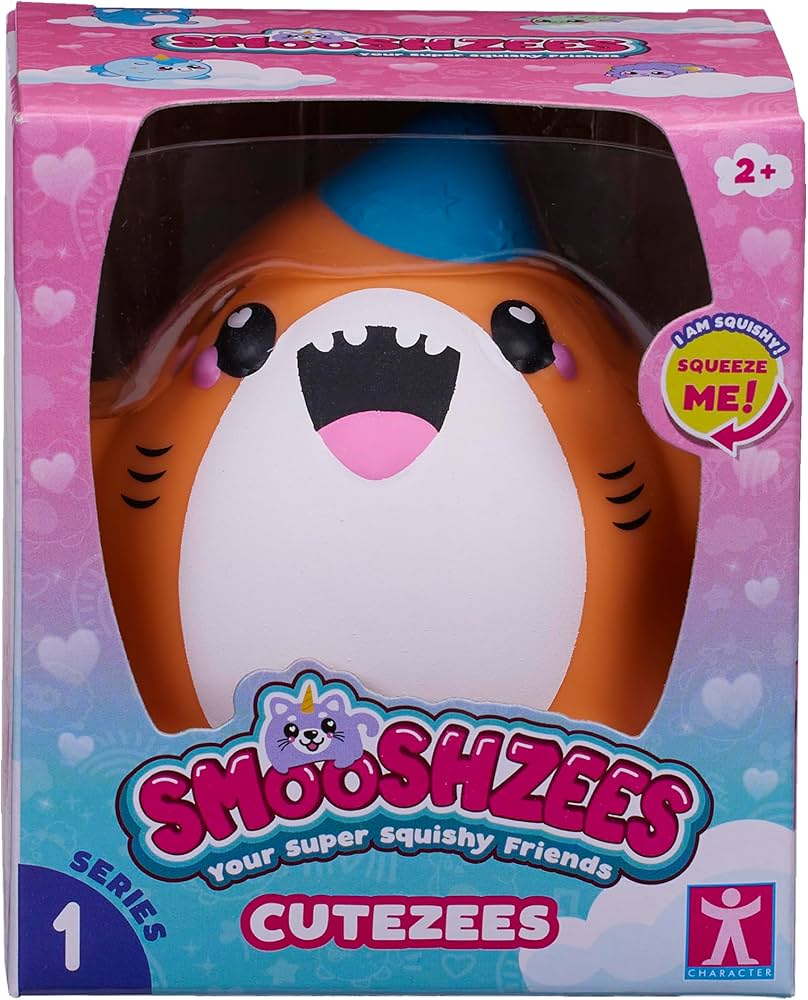 Amazon.com: Smooshzees Cutezees Sandi, Orange Shark, Collectable