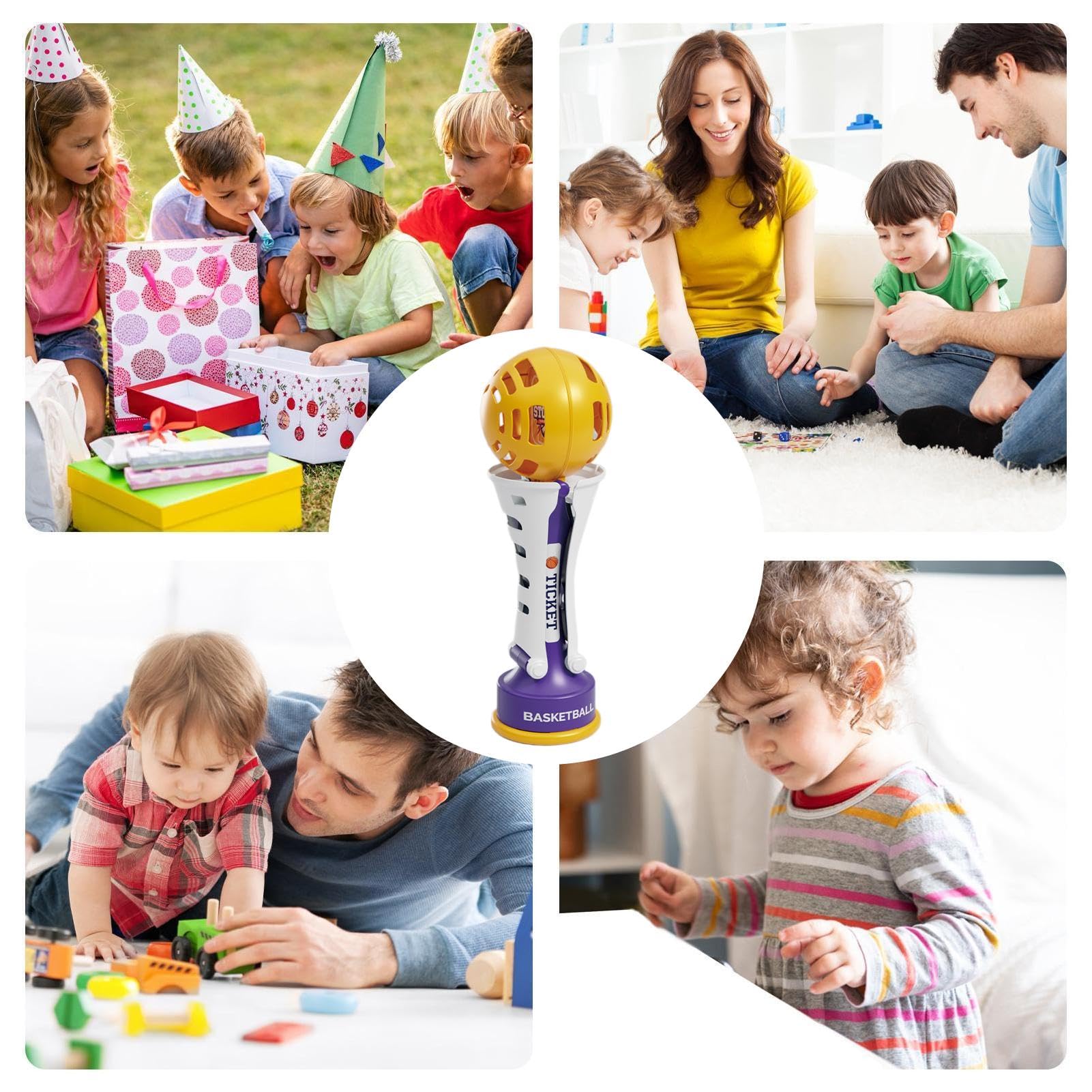 Jeu De Basket-ball Arcade De Bureau - Mini Panier De Tir Avec Compteur, Jouet Interactif Parent-Enfant
