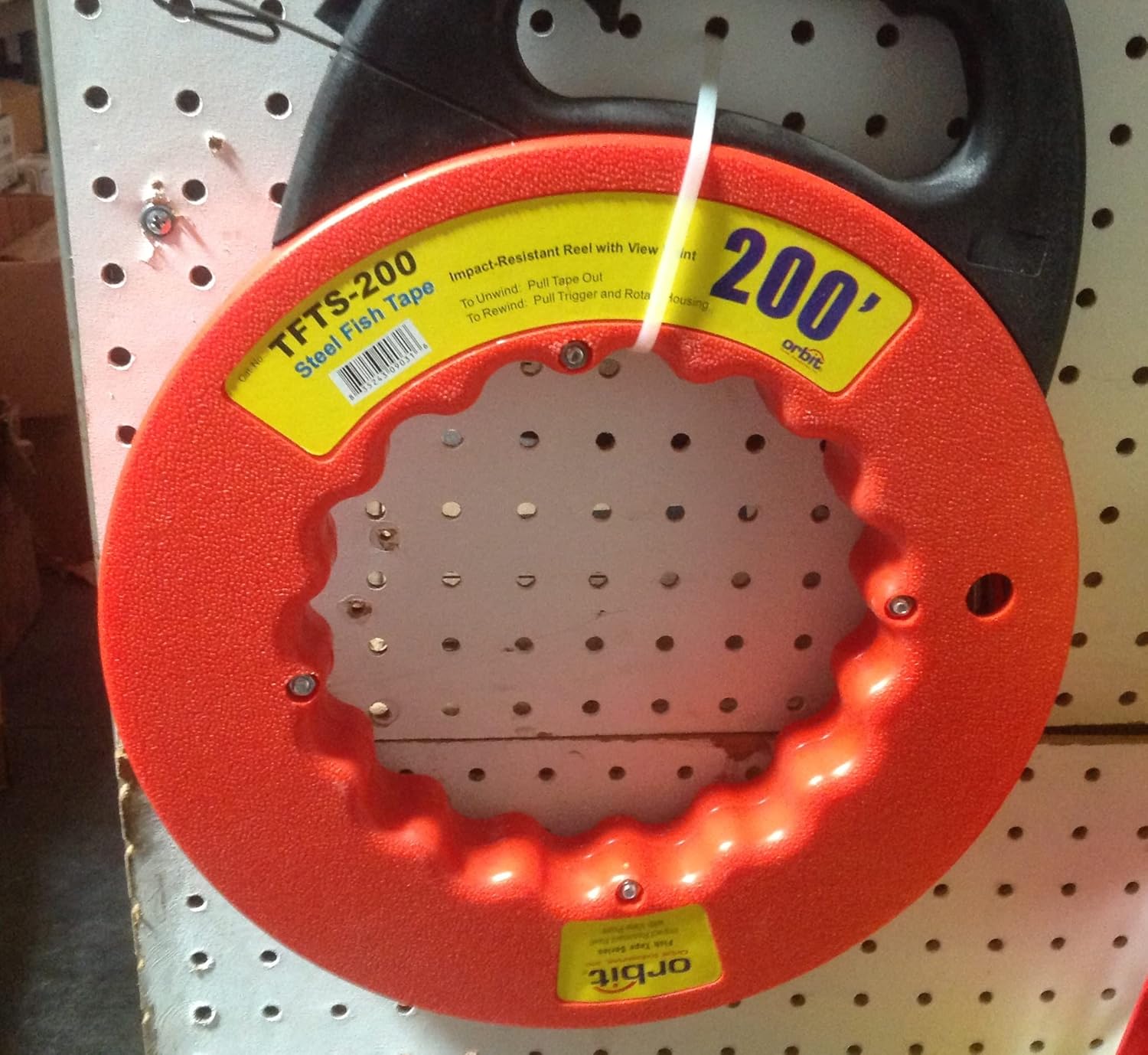 Ark Lighting TFTS-200 200 Foot Steel Fish Tape Reel, with High Impact Case, for Electric or Communication Wire Puller