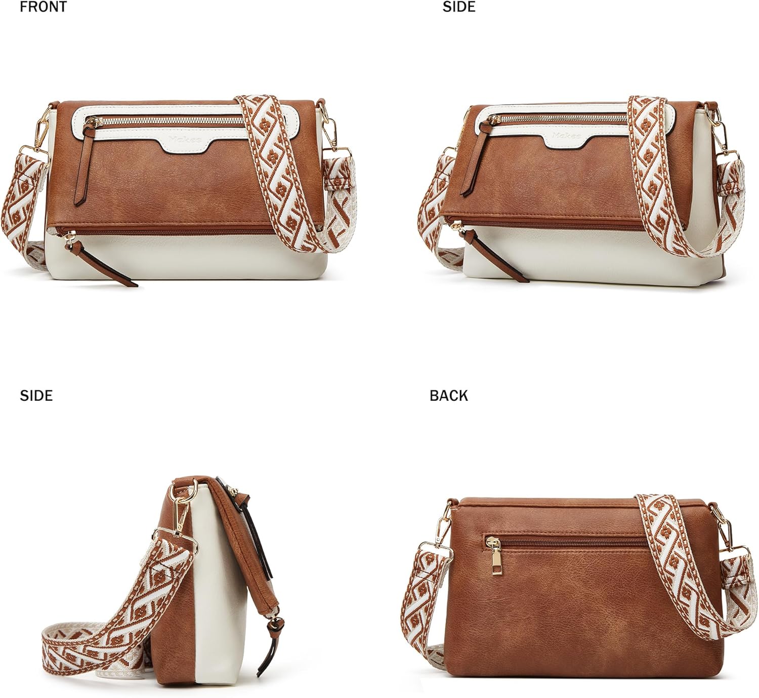 Crossbody Purse for Women Small Crossbody Bags Trendy Vegan Leather with Adjustable Shoulder Straps Gift for Mother Wife Mom - Image 7