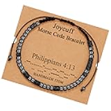 Inspirational M𝗼𝗿𝘀𝗲 C𝗼𝗱𝗲 B𝗿a𝗰𝗲𝗹𝗲𝘁𝘀 𝗳𝗼𝗿 W𝗼𝗺𝗲𝗻 Men Secret Message Obsidian Beads Ha𝗻𝗱𝗺a𝗱𝗲 Woven Jewelry B𝗶𝗿𝘁𝗵𝗱a𝘆 Gifts for Her