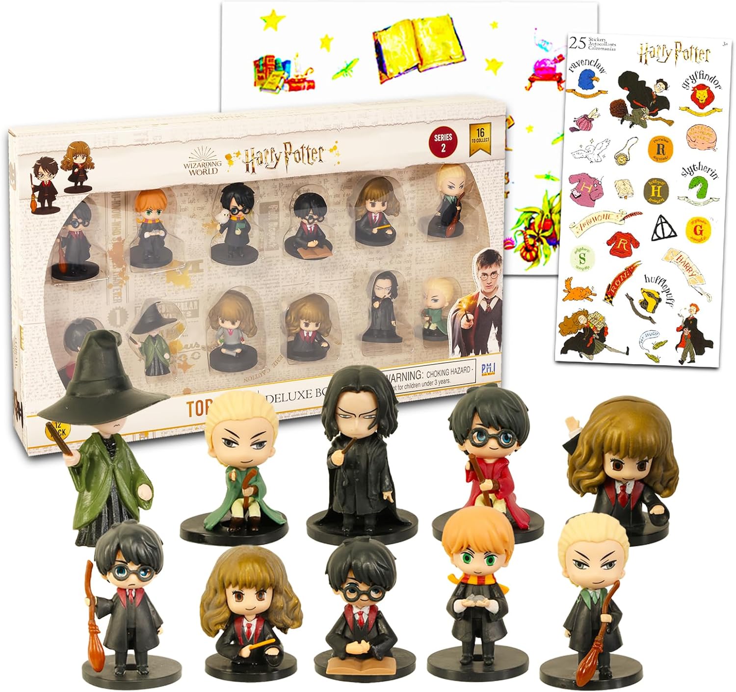 Harry Potter Pencil Toppers for Kids - Harry Potter Pencil Toppers Set Bundle with 12 Harry Potter Mini Figurines (1.5
