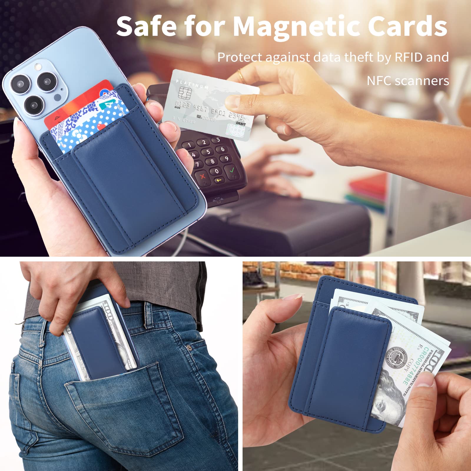 Amazon | Morojular レザーウォレット Apple Magsafe対応 MagSafe