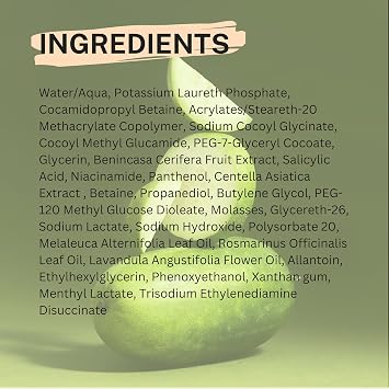 Cocoon Winter Melon Cleanser with Centella, Tea Tree to Purify Pores, Remove Excess Oil & Dirt Non-Drying, Hydrating Face Wash with Gentle Gel, For All Skin Types, Vegan, Cruelty Free (10.48 fl oz)