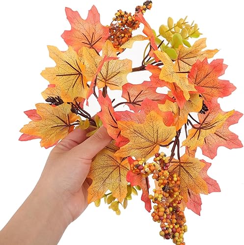 Miniatura 5 de Corona de velas de Acción de Gracias, anillos de vela de otoño, anillo de vela de hoja de arce, cosecha de otoño, día de Acción de Gracias, corona,