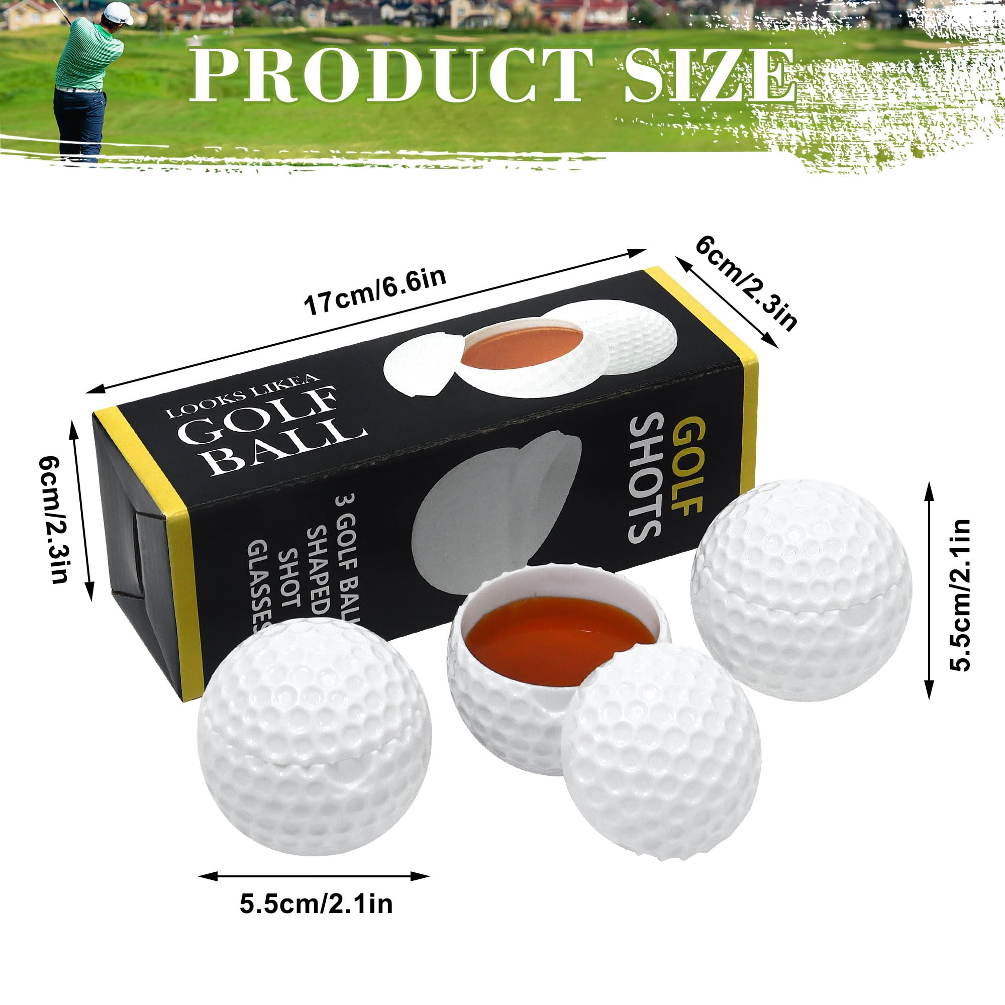 Regalos de golf para hombres, vasos de whisky novedosos, vasos de chupito personalizados con tapa, divertidos vasos de chupito perfectos para el hogar, bar, fiesta, regalos de cumpleaños para