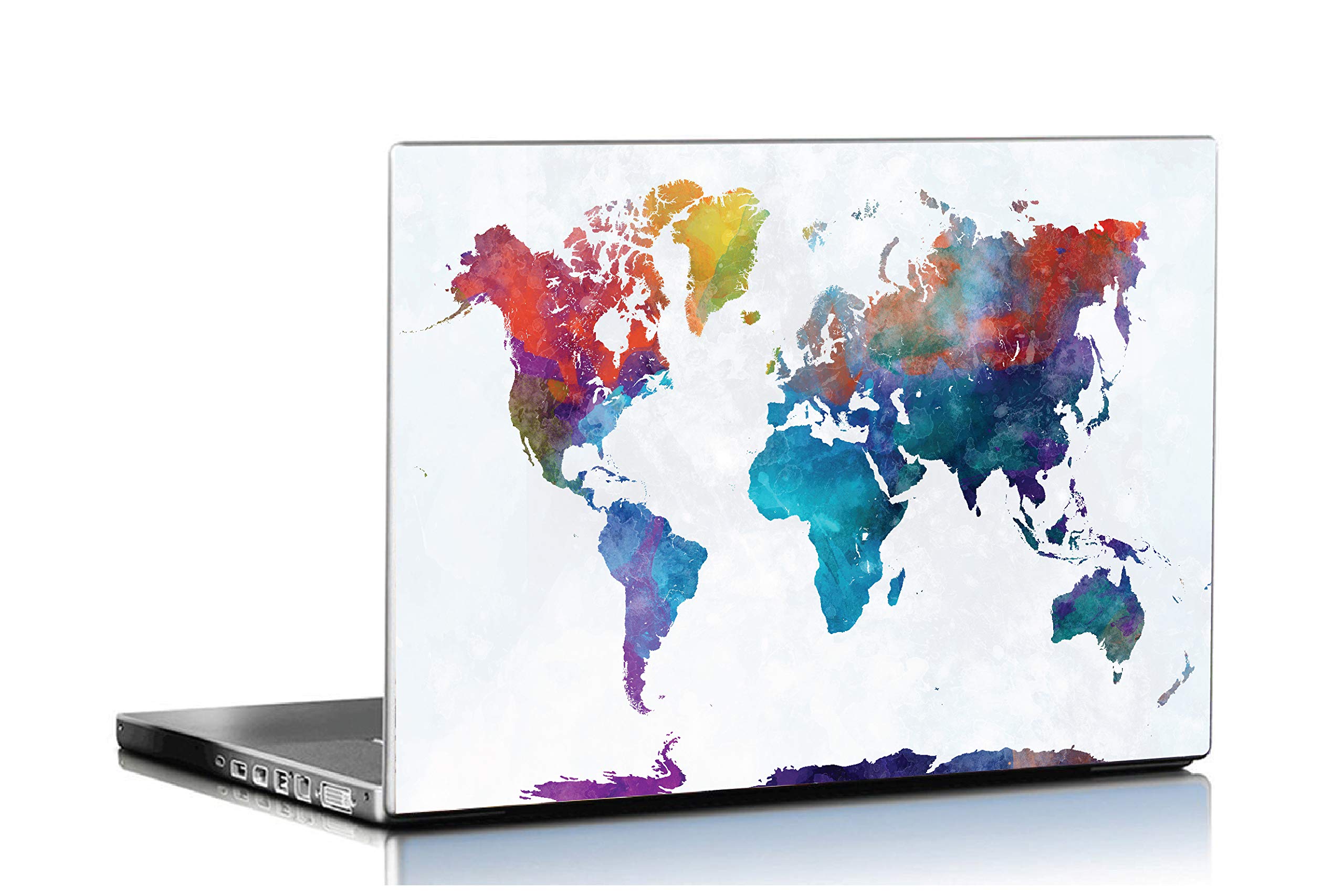 ISEE 360 ® Vinyl HD Graphic Printed Abstract World Map Laminated Waterproof Laptop Skin Sticker Cover (Multicolour, 14 Inches) (B08N5498YZ) Amazon Price History, Amazon Price Tracker