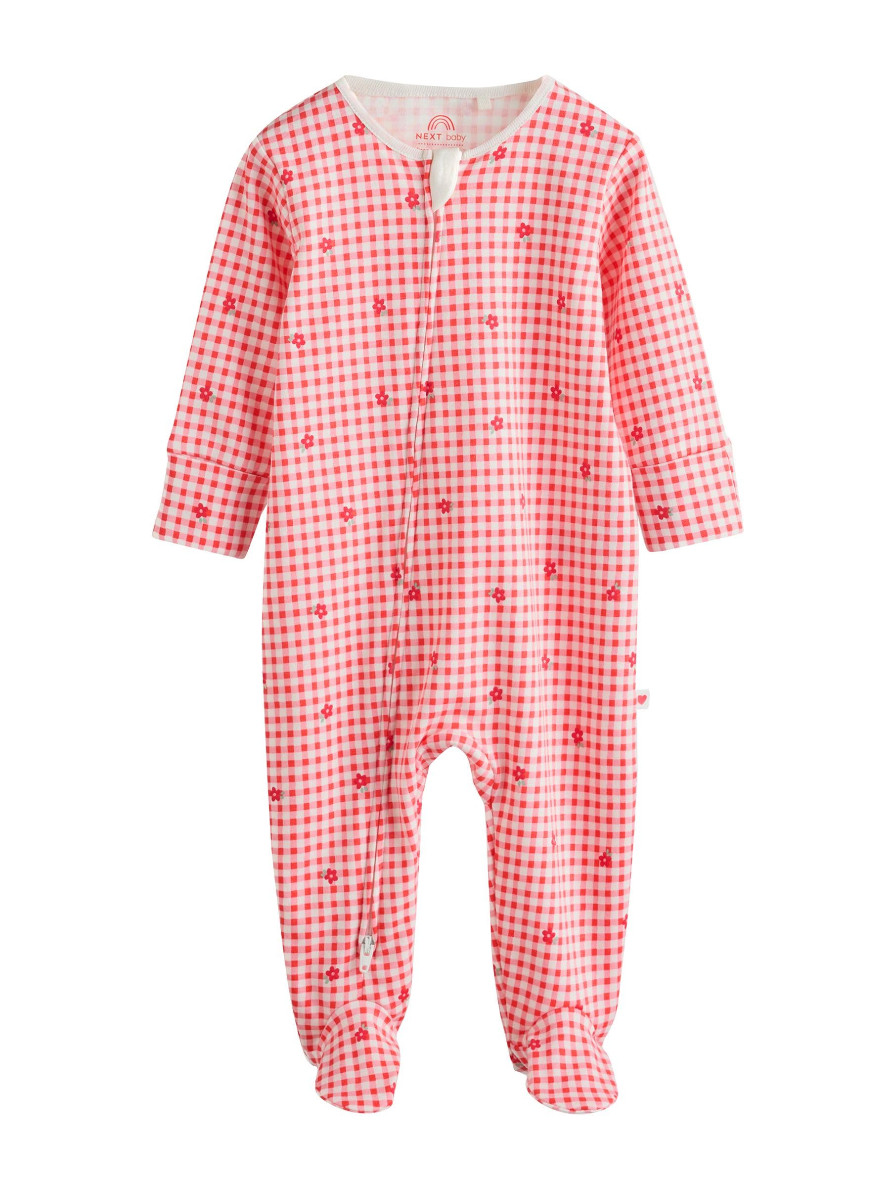NEXT Bambina Confezione da 4 Tutine per Neonati con Zip bidirezionale