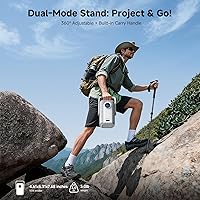 Vista 8 de Proyector 4K para Exteriores [Lanzamiento Corto/1200ANSI/Aplicaciones Integradas] con WiFi y Bluetooth, Proyector de Enfoque Automático con Soporte