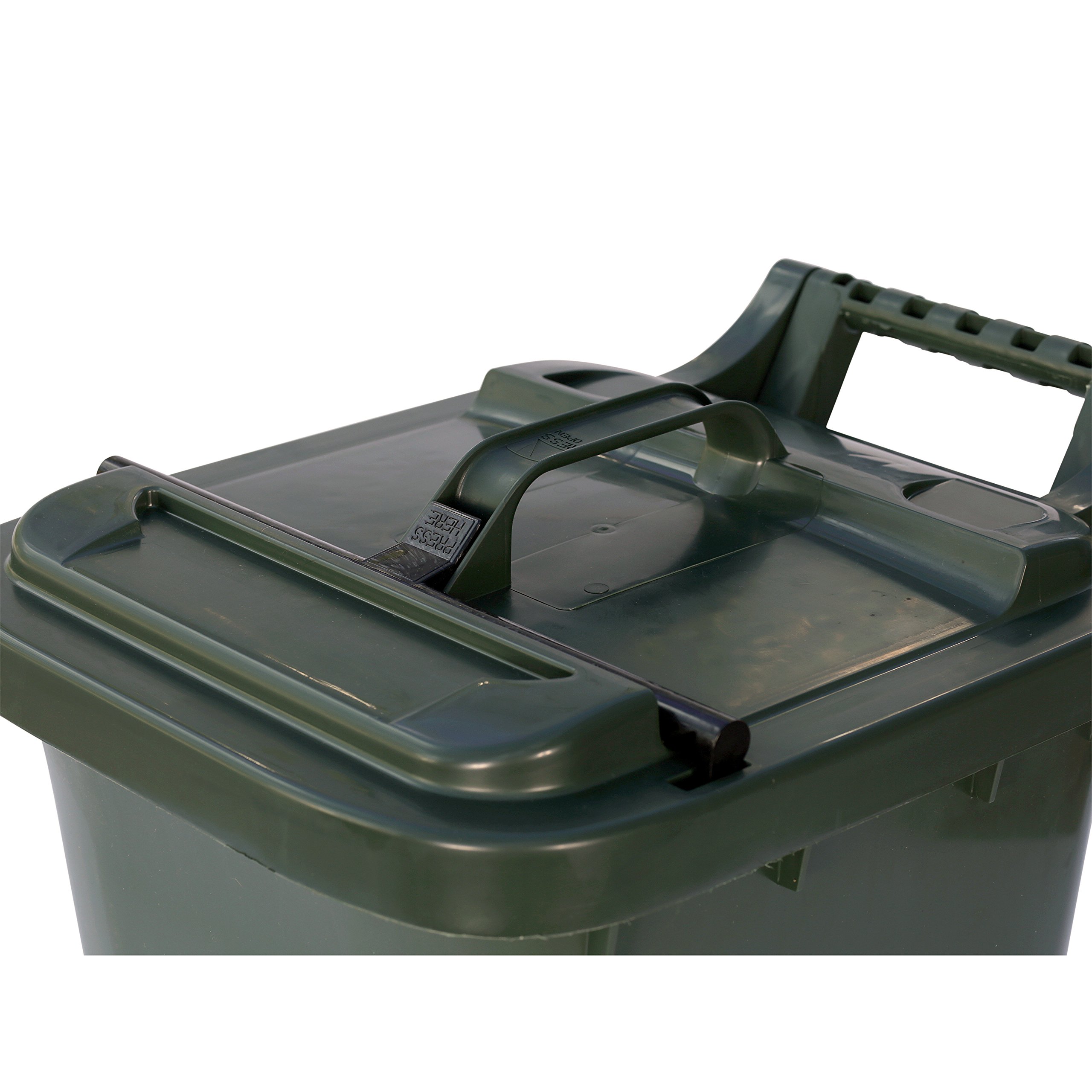 Buy Kerbside Compost Caddy with Locking Lid Green for Food Waste Recycling (23 Litre) 23L