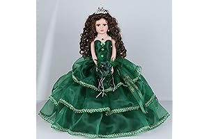 KB18724-33B 18" Porcelain Quinceanera Doll
