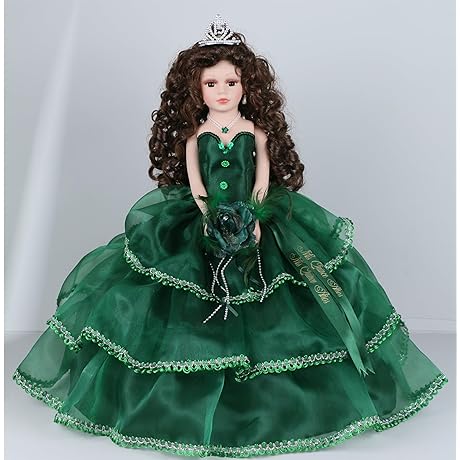 KB18724-33B 18" Porcelain Quinceanera Doll