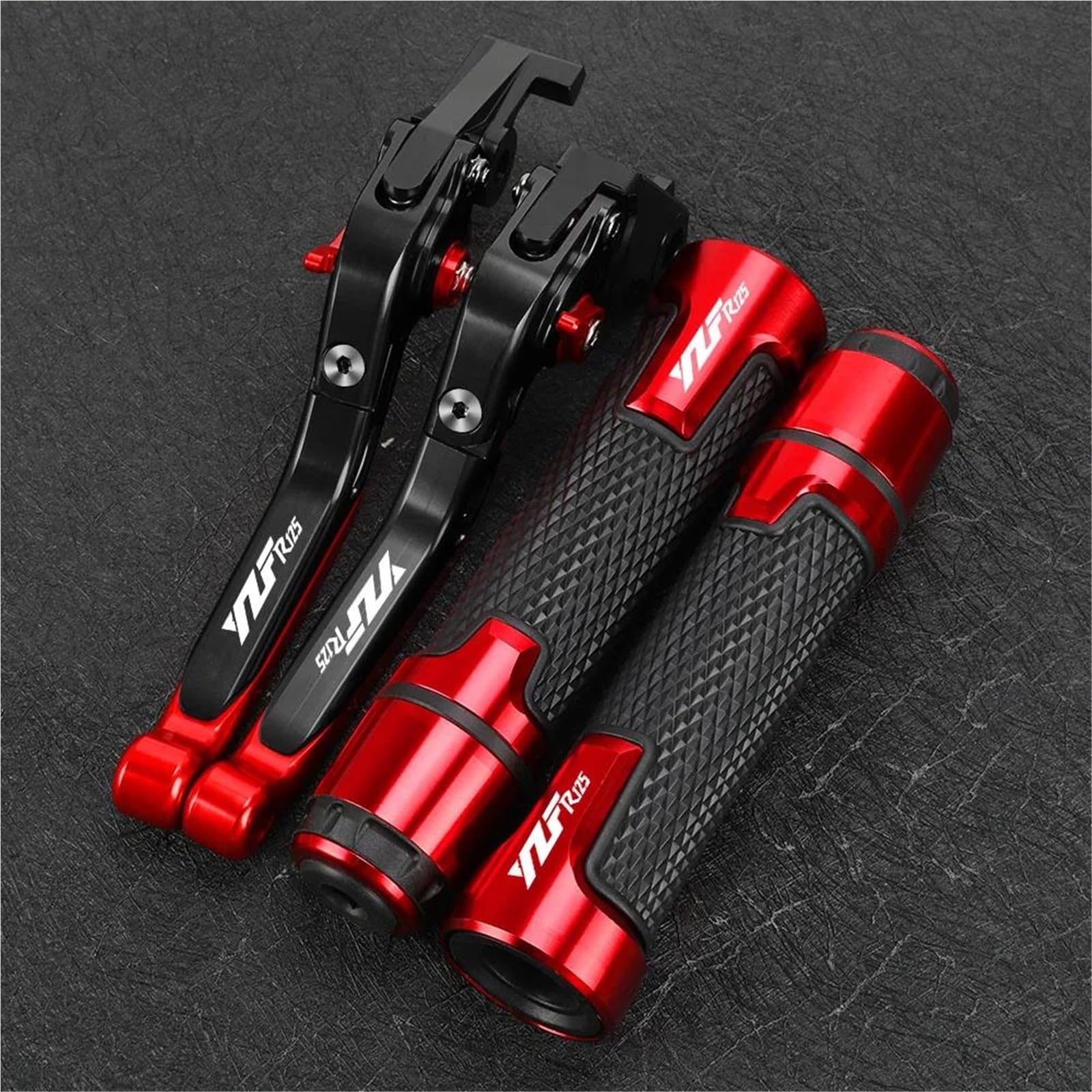 Kit Completo Di Manopole Per Manubrio Con Leva Freno E Frizione Per Moto Per YAMAHA YZFR125 YZF-R125 YZF R125 2008-2013 Componenti Leve Freno Frizione Motocicletta Manopole Manubrio