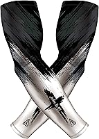 Vista 30 de B-Driven Sports Mangas de compresión prémium Pro-Fit para hombres, mujeres y jóvenes, 44 diseños gráficos, mejoran la circulación