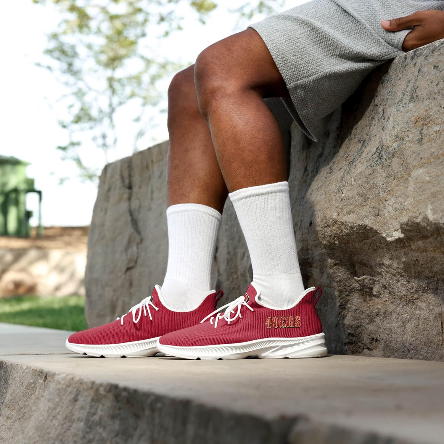 FOCO Mens NFL Team Logo Athletic Shoes Sneakers - Image 8