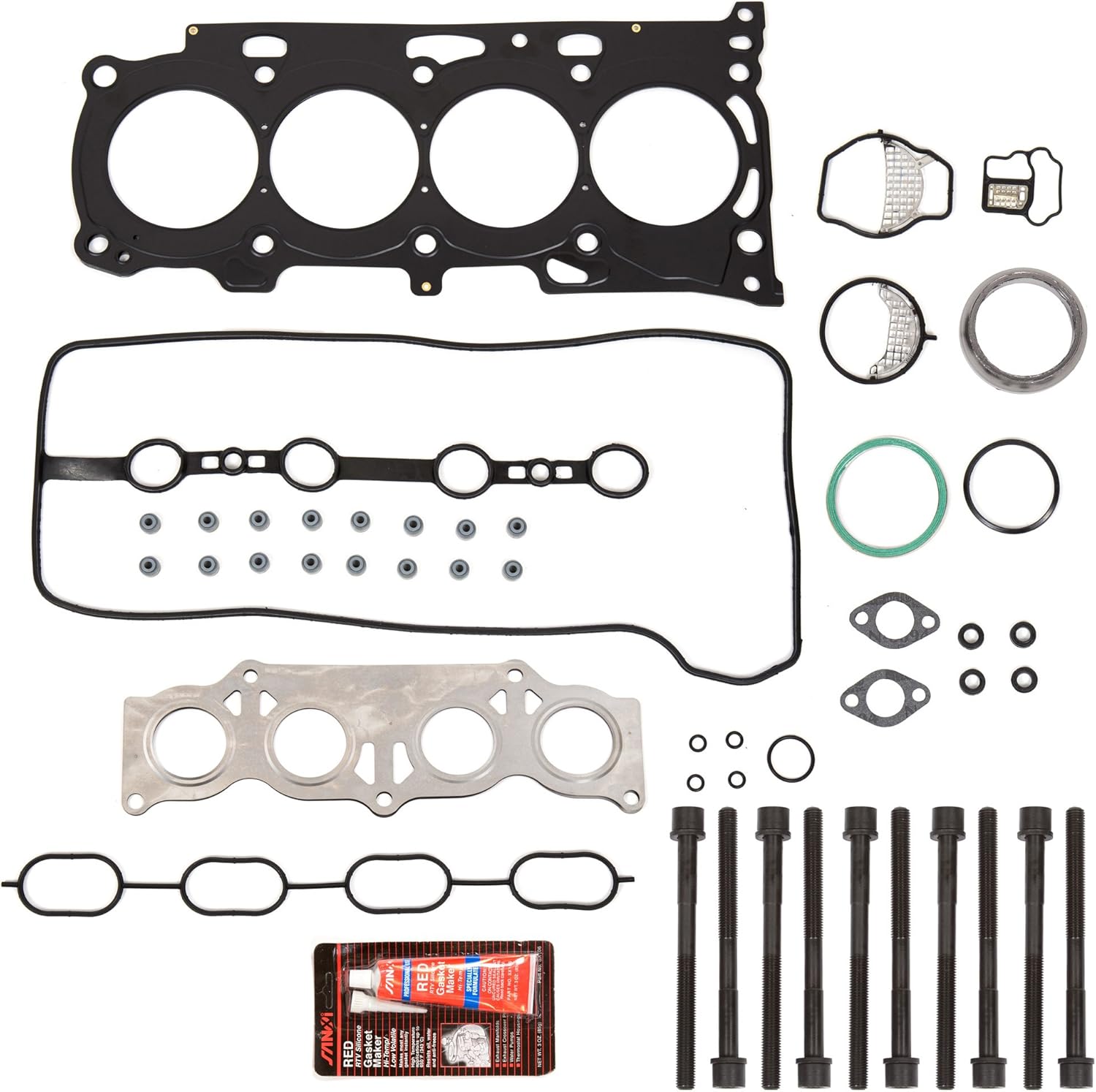Evergreen HSHB2058 Cylinder Head Gasket Set Head Bolt