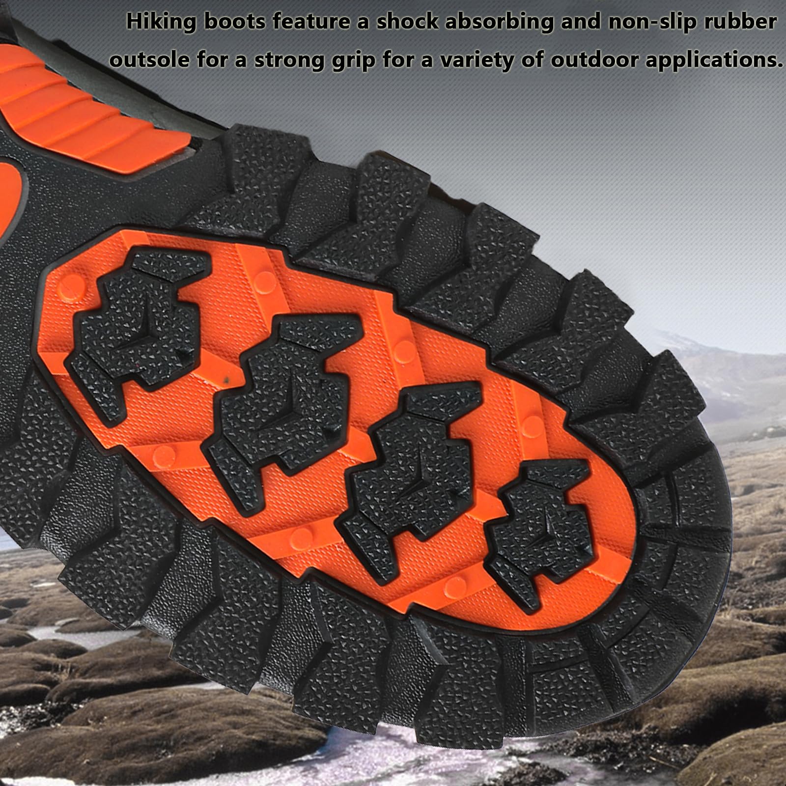 VTASQ Scarpe da Trekking Uomo Scarpe Montagna Antiscivolo Scarpe Escursionismo Ammortizzate Traspiranti Uomo Scarpe Ginnastica Camminata Stringate