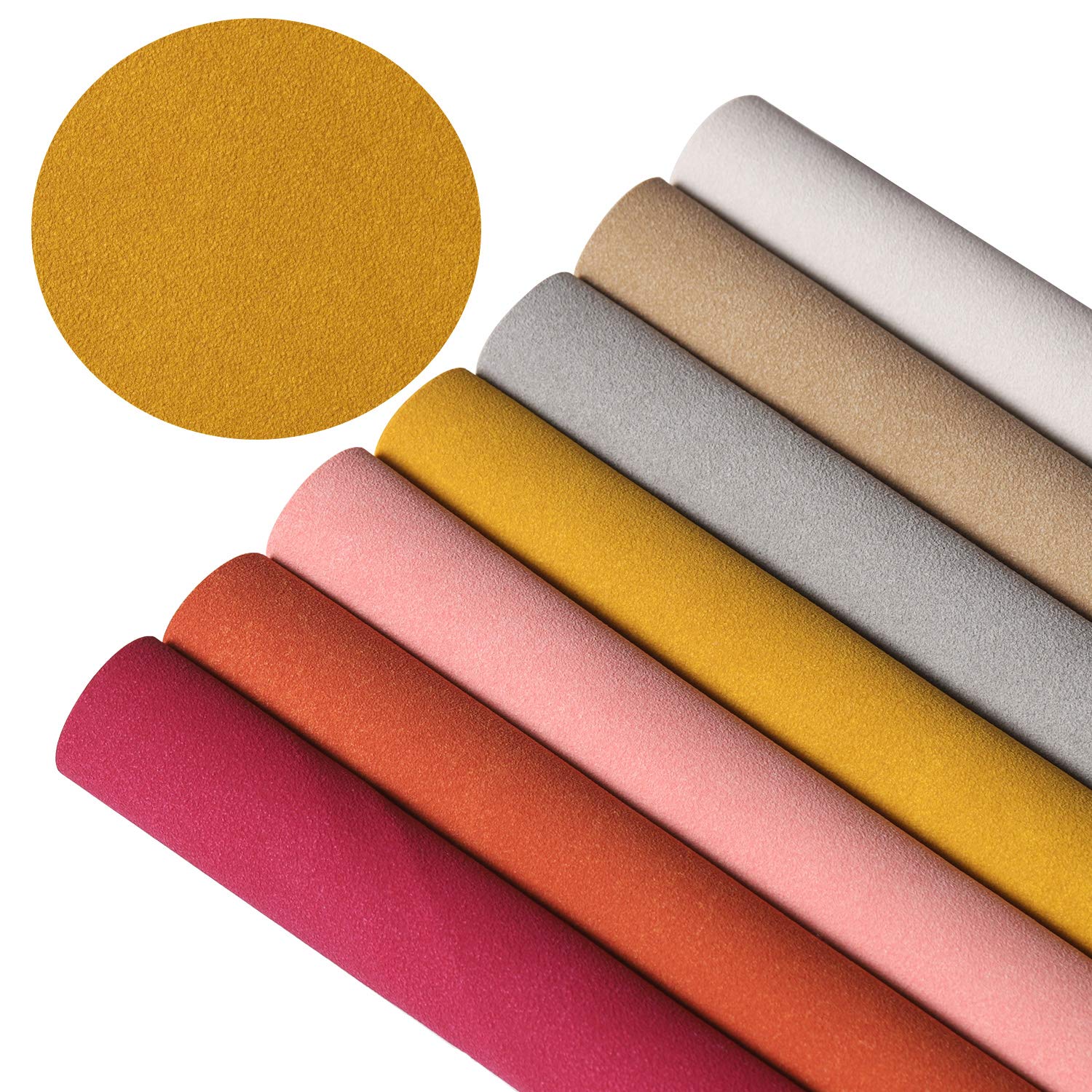 Picheng Solid Pu Synthetic Leather Suede Faux Leather Sheets