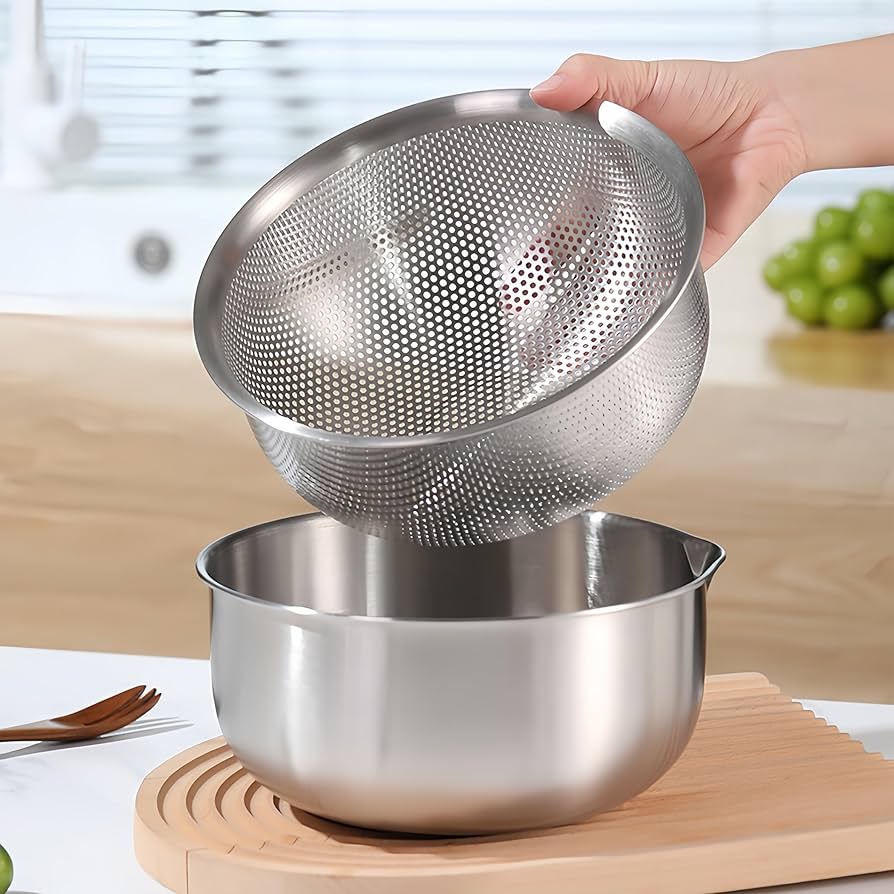 Amazon | Korekaou ボウル ザル セット 304ステンレス鋼 ざる