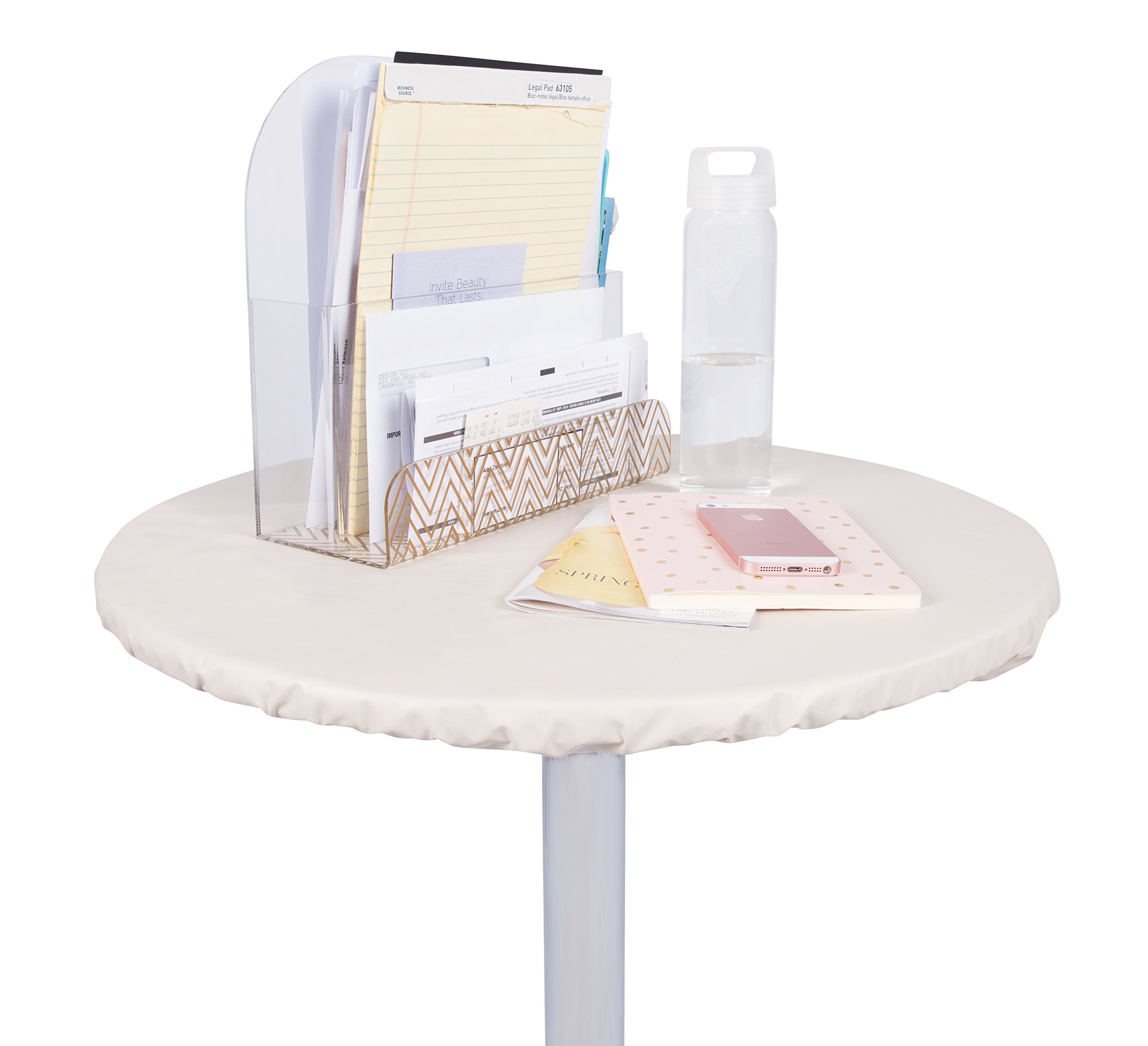 yourtablecloth resistente vinilo funda para mesa mantel redondo sábana bajera ajustable (franela) con respaldo vibrantes colores elástico mantel ideal para uso en interiores y al aire libre