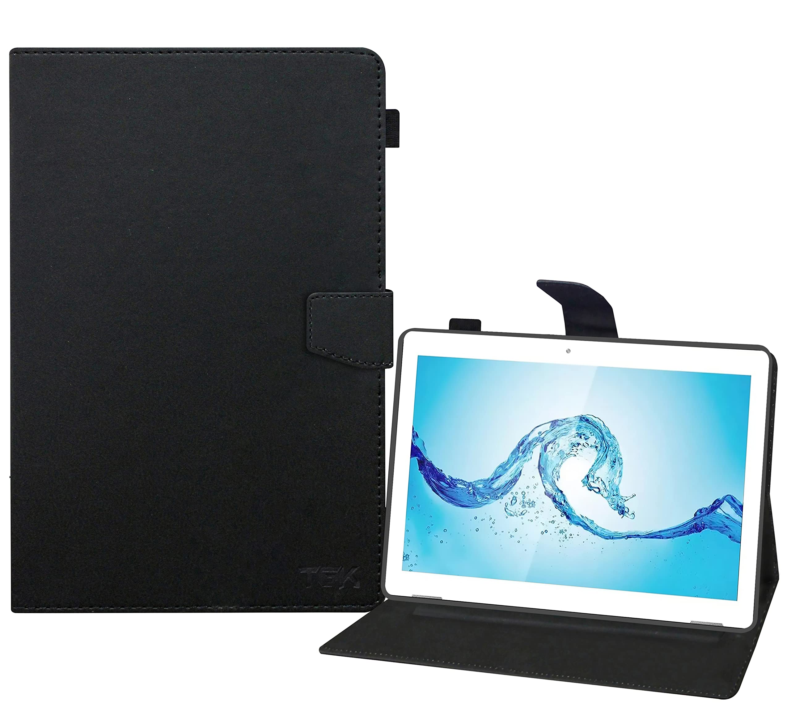 TGK Leather Flip Stand Case Cover for Acer One 10 T8-129L Tablet 10.1 Inch with Stylus Holder, Black (B0B68MB6D6) Amazon Price History, Amazon Price Tracker