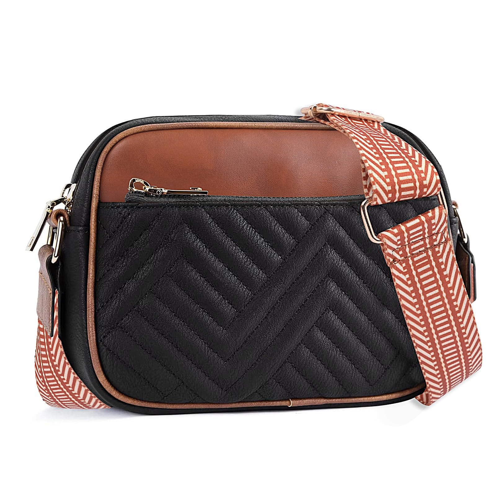 adisa Women's Girls Color Block Cross Body Sling Bag with Printed Belt (SL5150)-picture-19