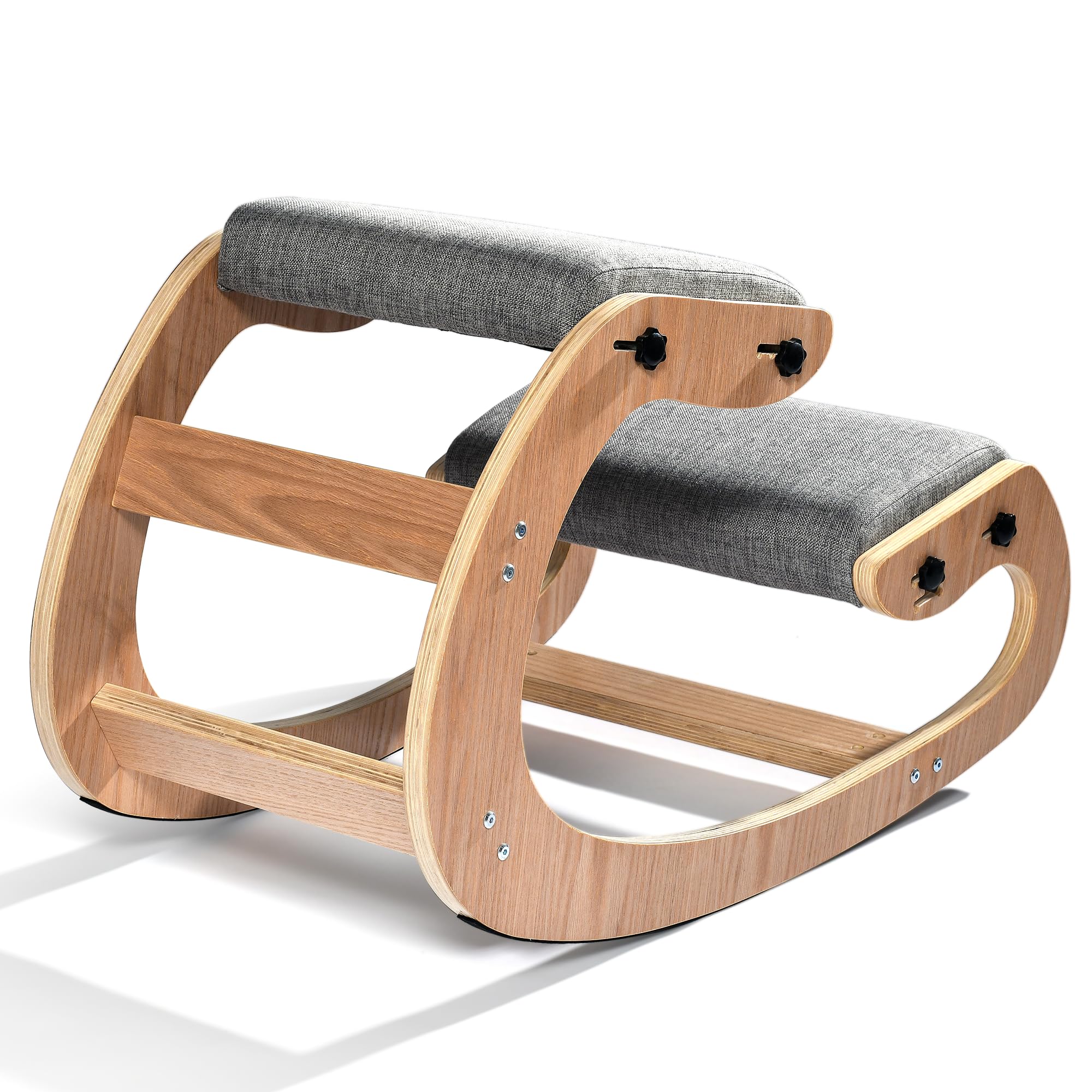 Amazon｜ひざまずく椅子 人間工学に基づいた姿勢チェア 木製 調節可能