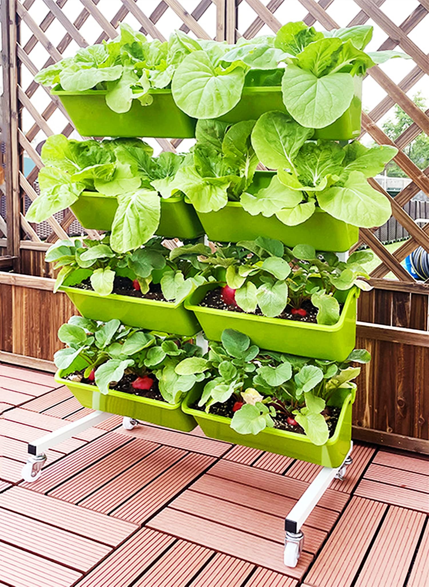 H.W.F PLANTER STAND”HIGH“ High Wooden Plant Stand - Tumbleweed Plants