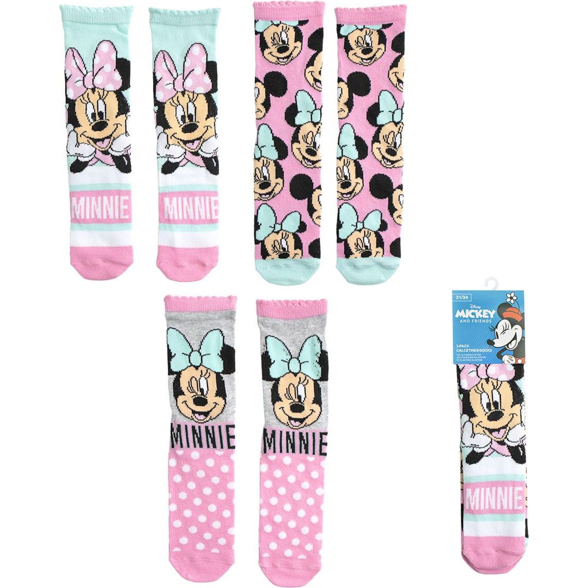 Cerdá Life's Little Moments Unisex Multicoloured Kid's Pack Calcetines 3 Piezas Minnie Socks, 27-30
