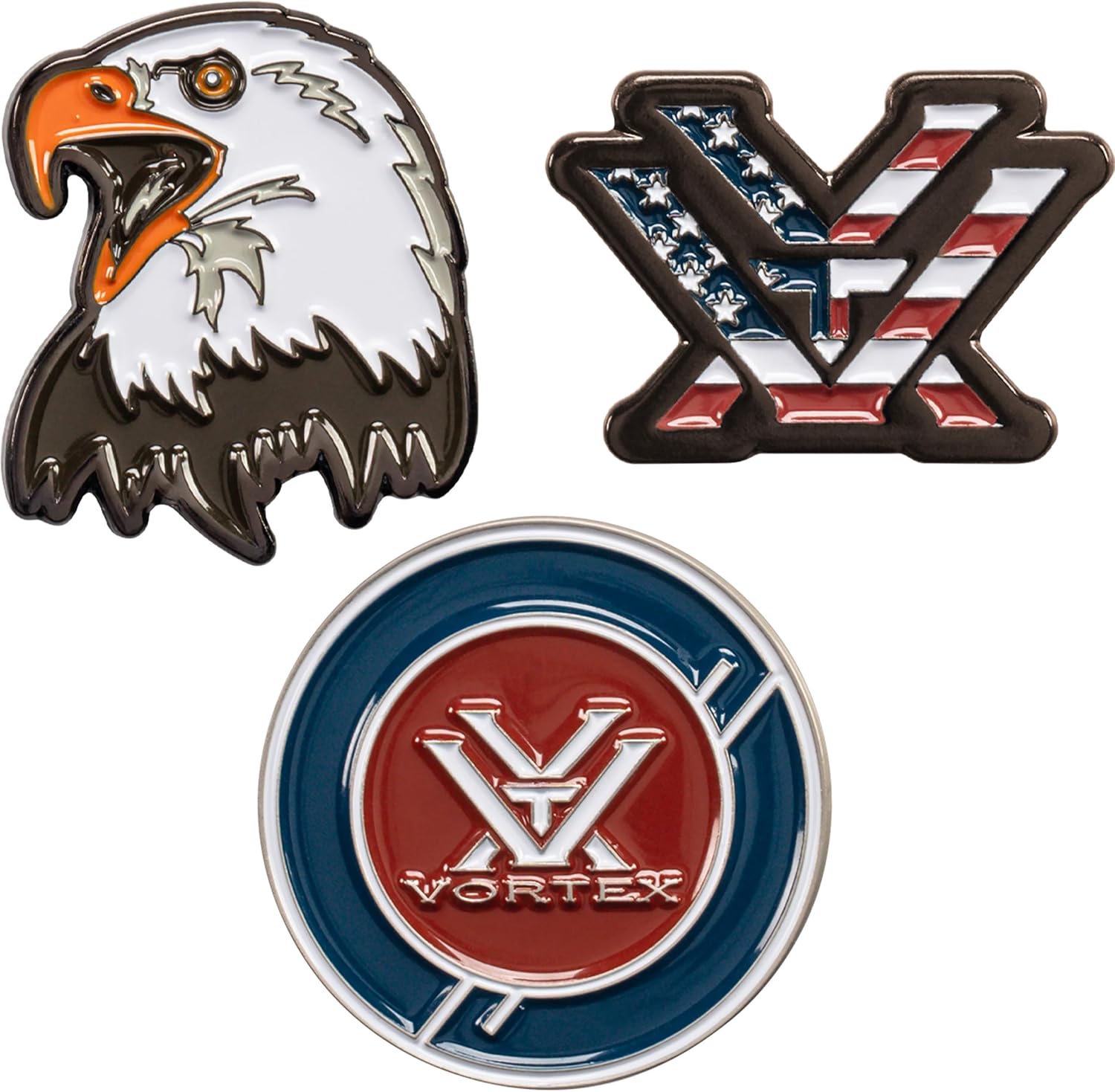 Vortex 3-Pack Golf Ball Marker Sets