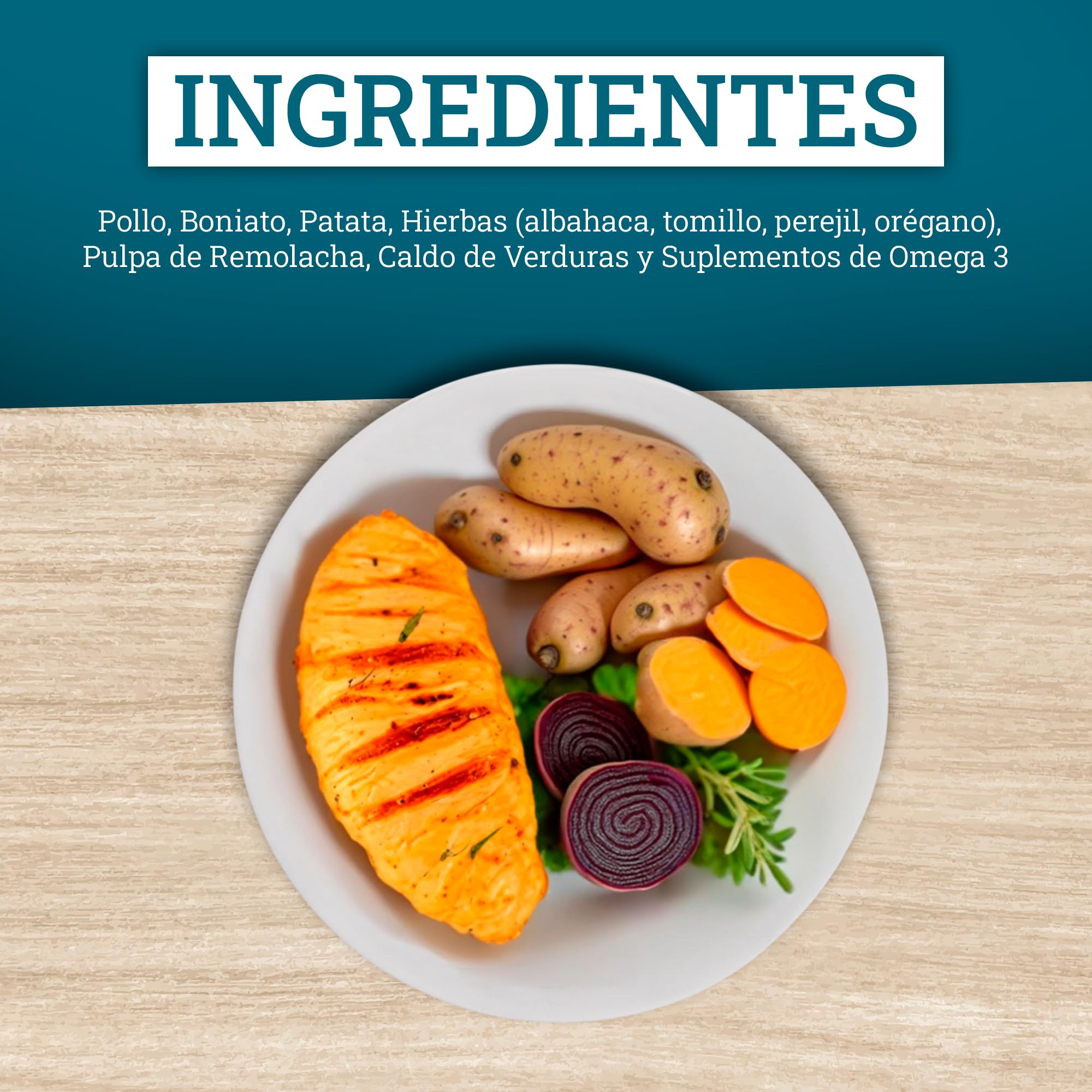 Yerbero Nature Grain Free Mini Pollo Boniato y Patata Sin Cereales,Pienso Perros Pequeños con Vitaminas Minerales y Omega3, Comida Perros Grain Free con Vitamina B y Hierro Pack 2 de 3 kg